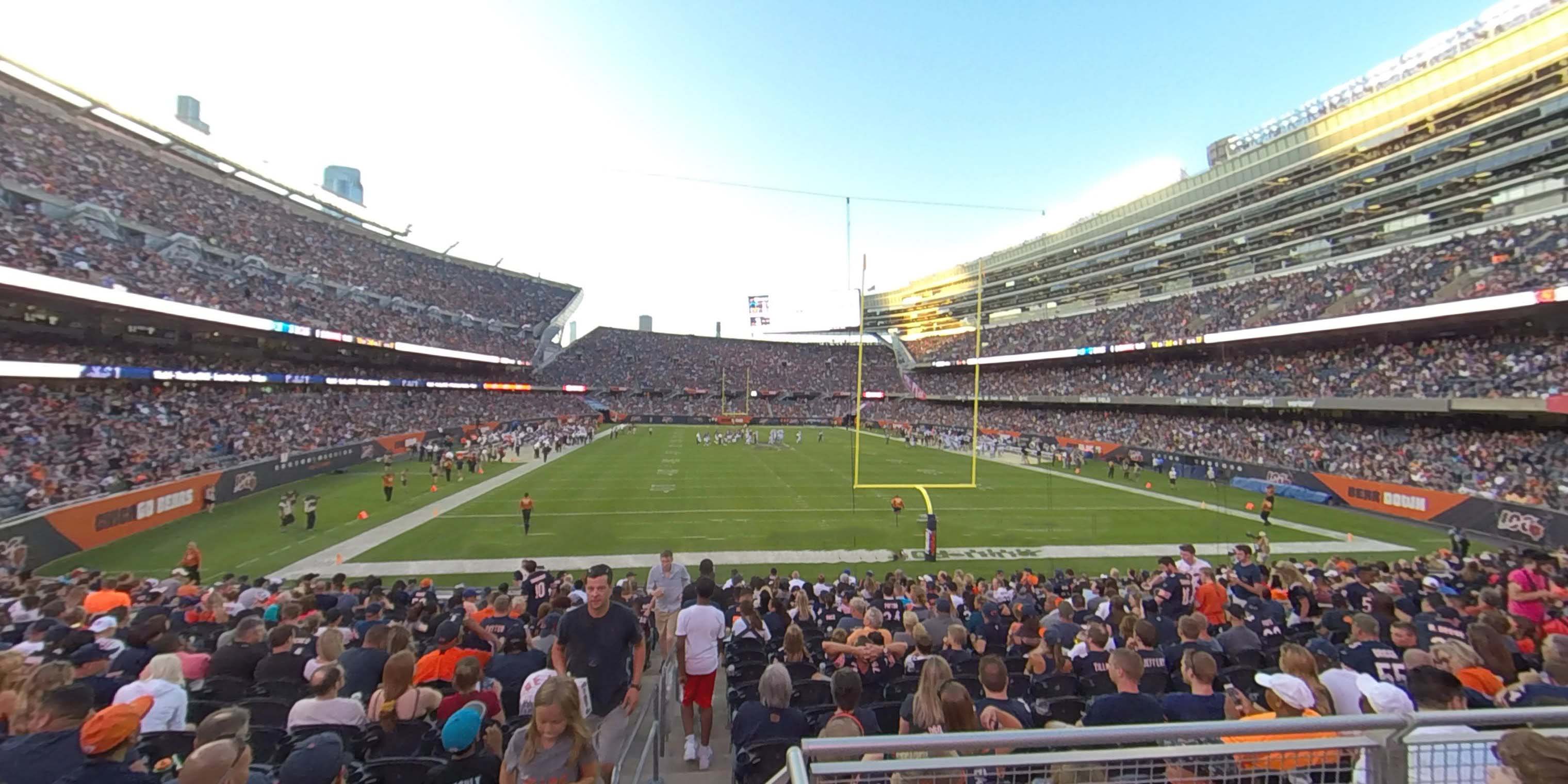 section 123 panoramic seat view  for football - soldier field
