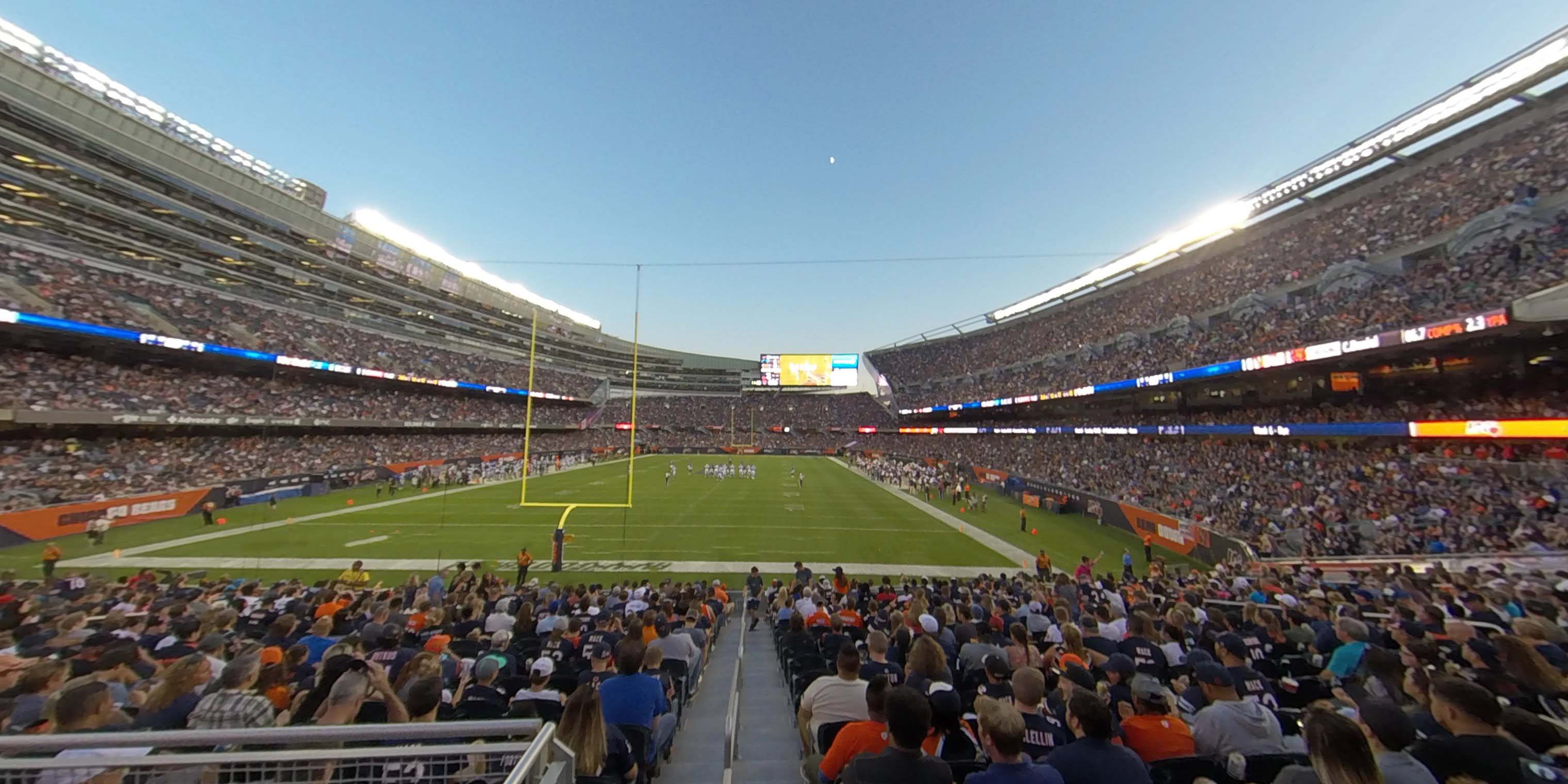 section 150 panoramic seat view  for football - soldier field