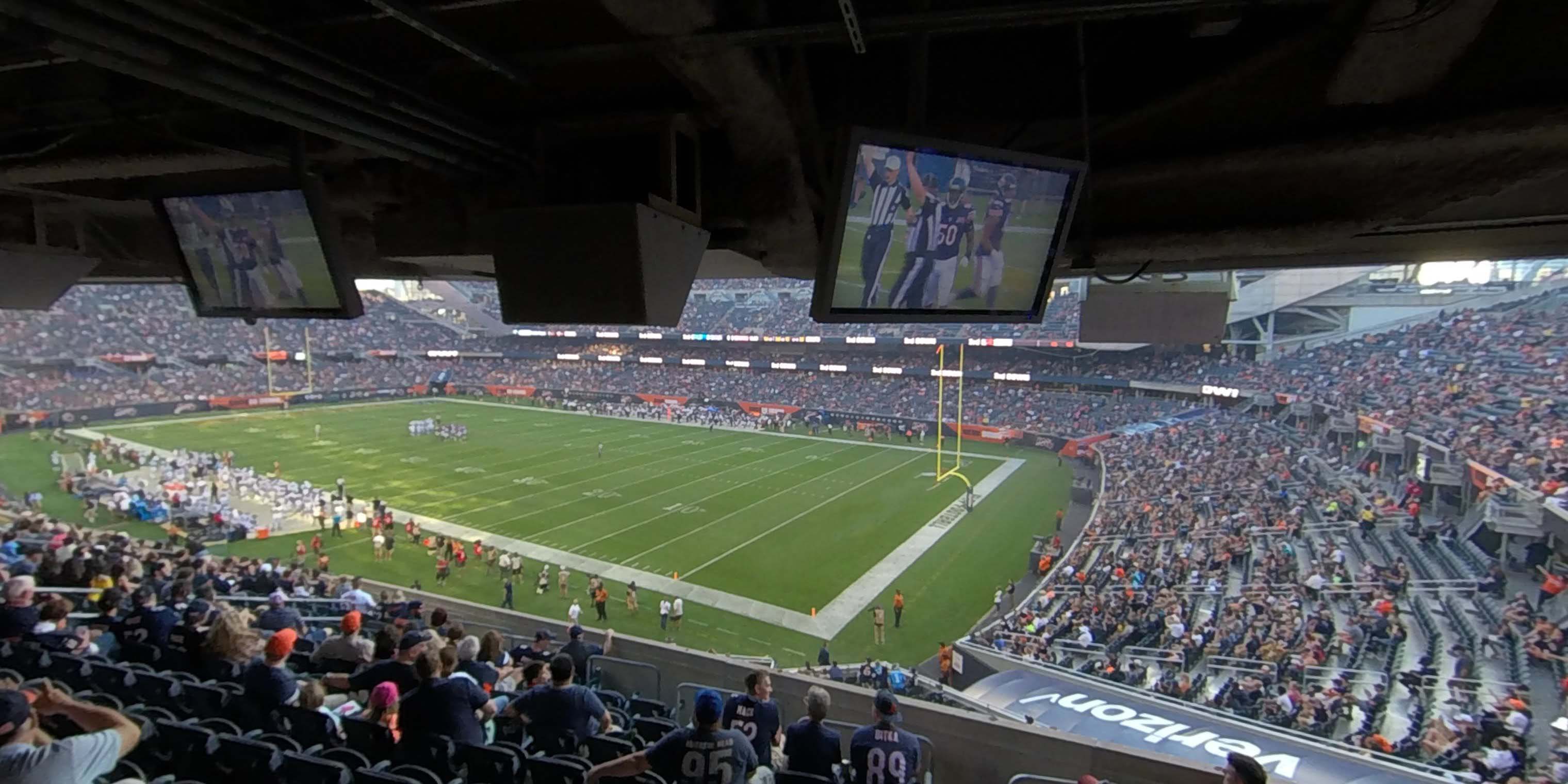 section 202 panoramic seat view  for football - soldier field