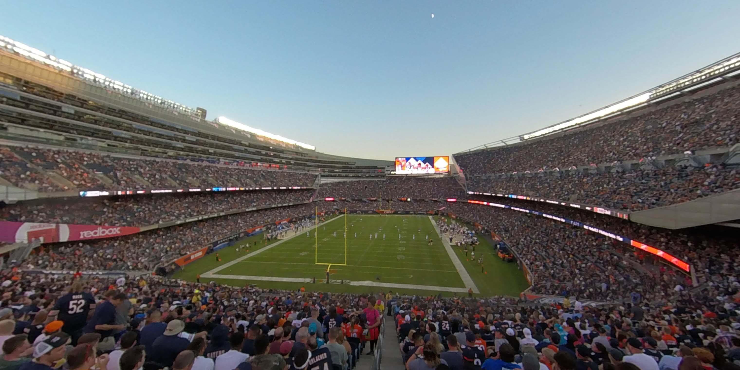 section 250 panoramic seat view  for football - soldier field