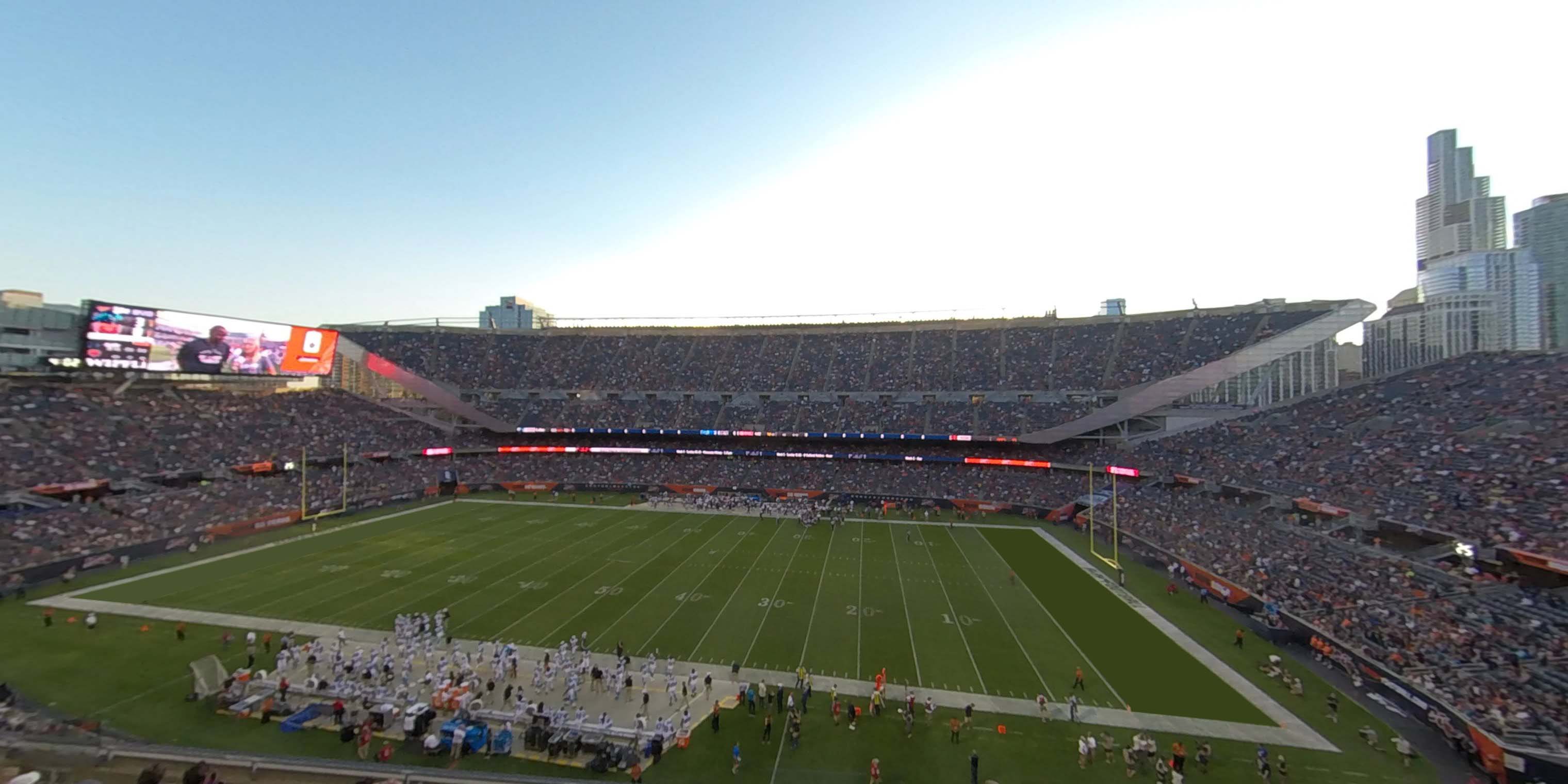 section 306 panoramic seat view for football - soldier field