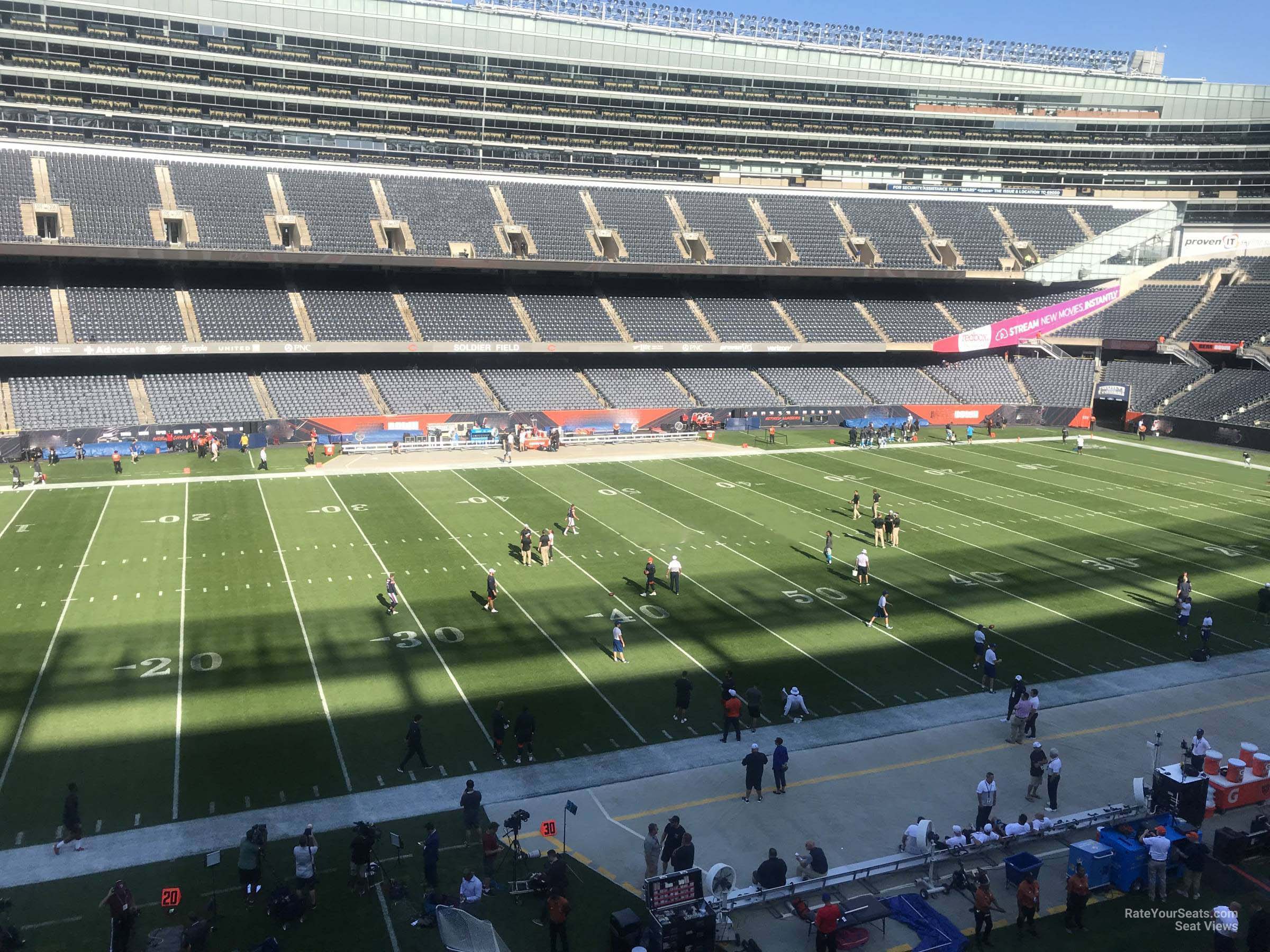 section 340, row 1 seat view  for football - soldier field
