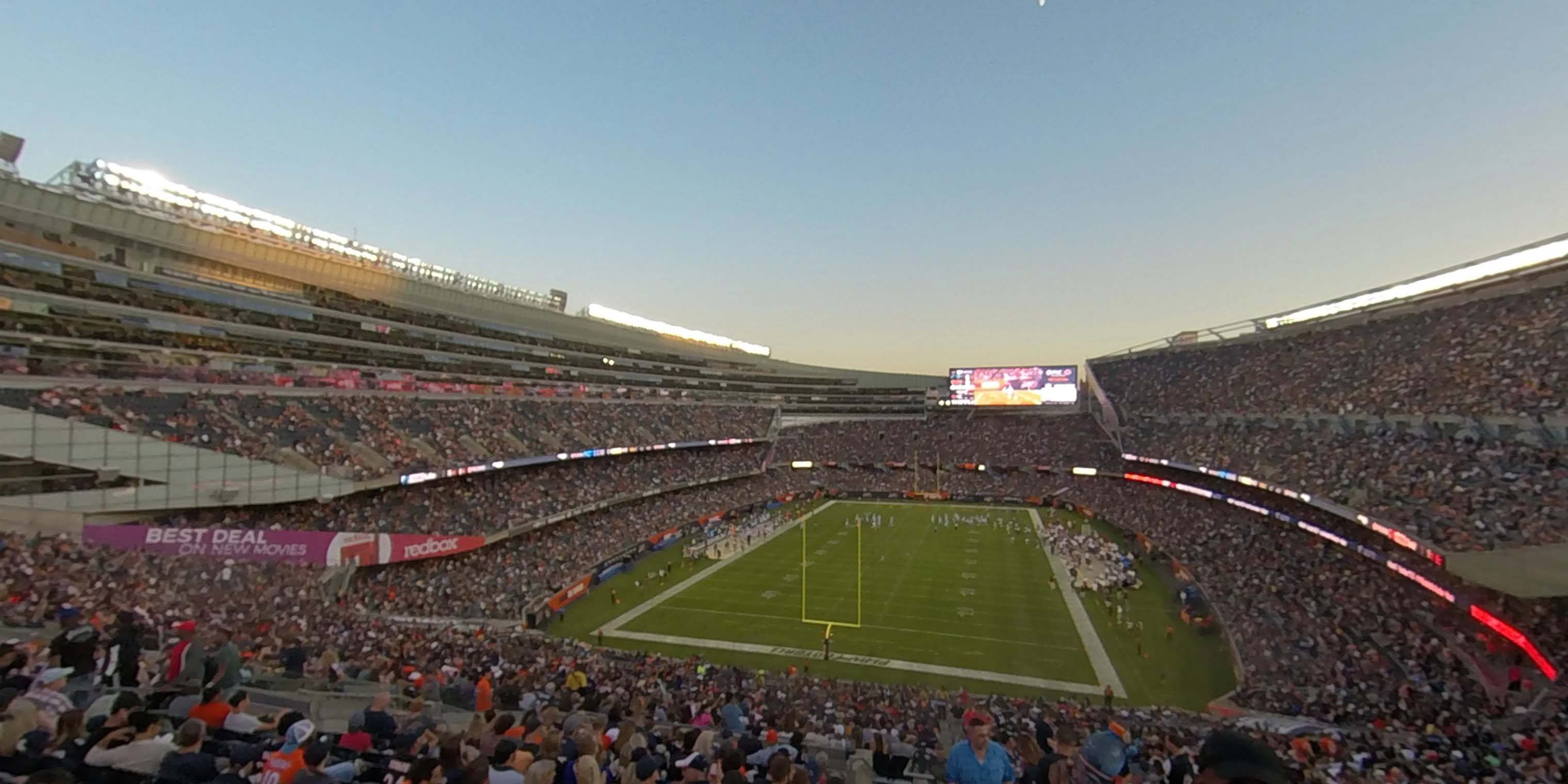 section 350 panoramic seat view  for football - soldier field
