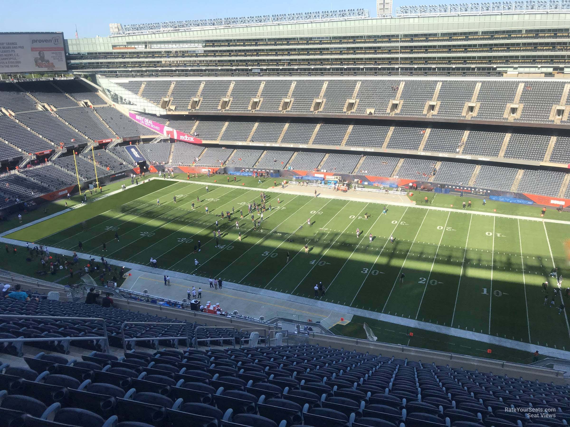 soldier field section 434 chicago bears rateyourseats com soldier field seating chart for bears games