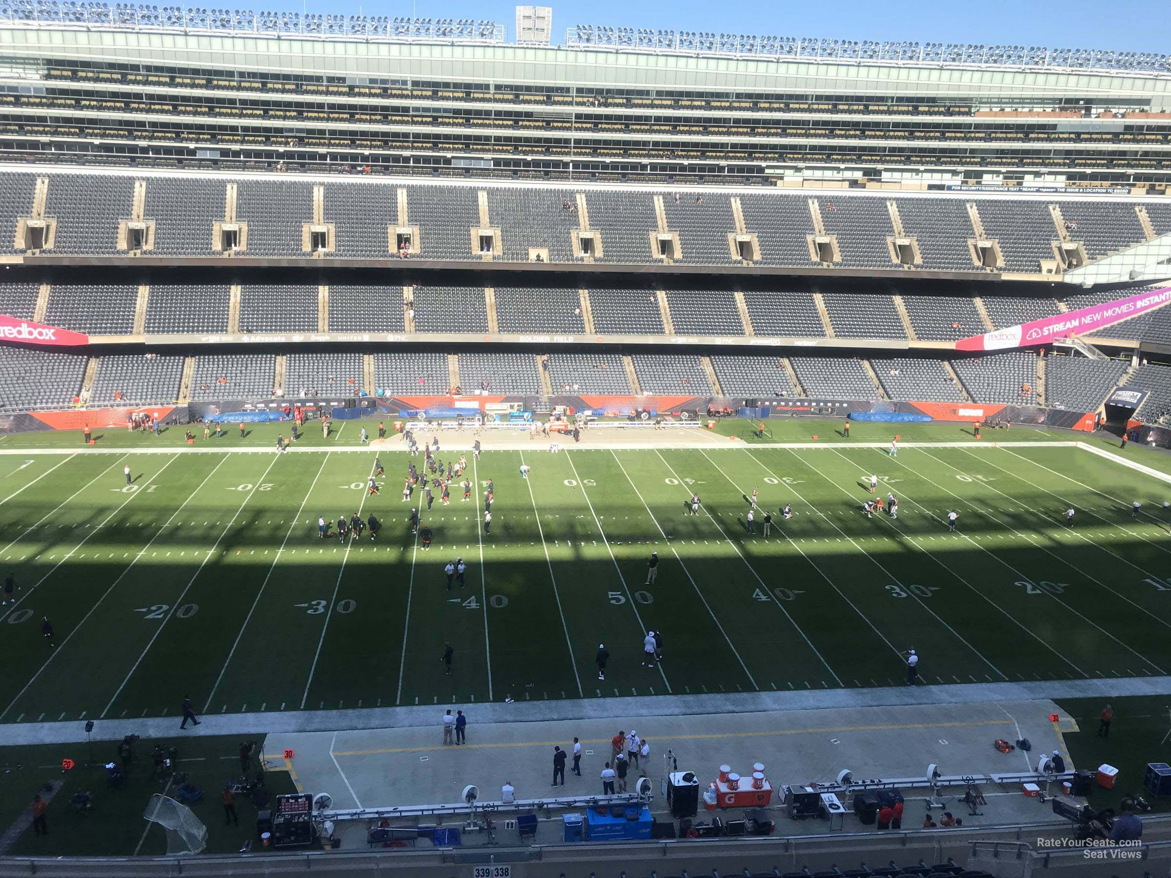 section 438, row 1 seat view  for football - soldier field