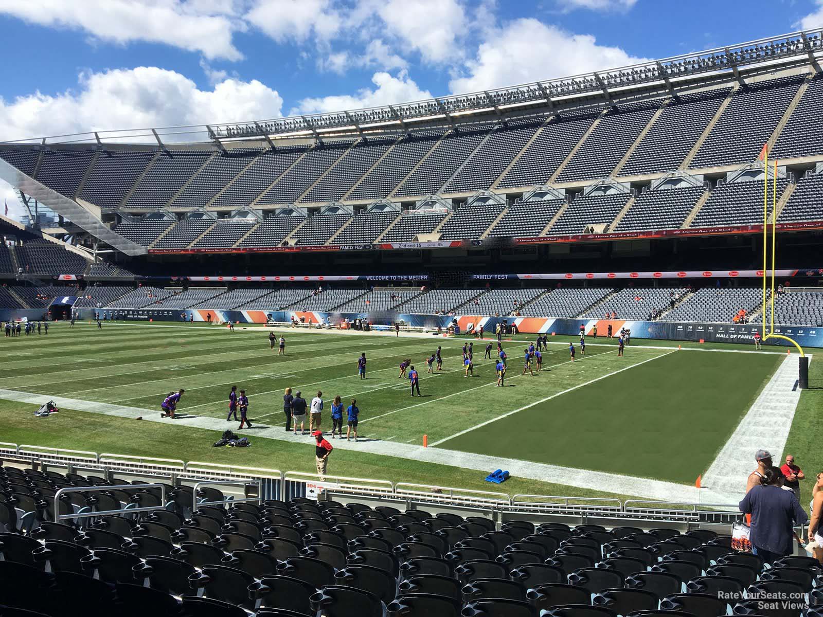 Lower Level Sideline Soldier Field Football Seating