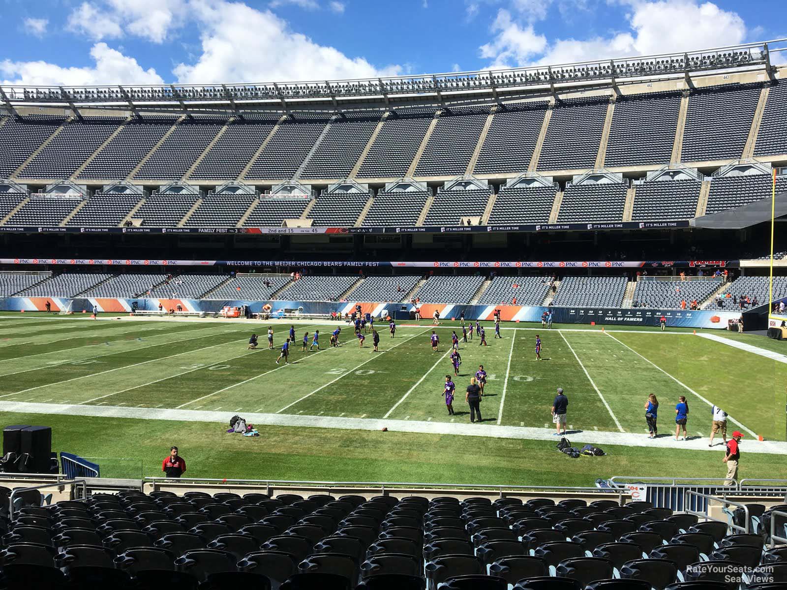 section 105, row 14 seat view  for football - soldier field
