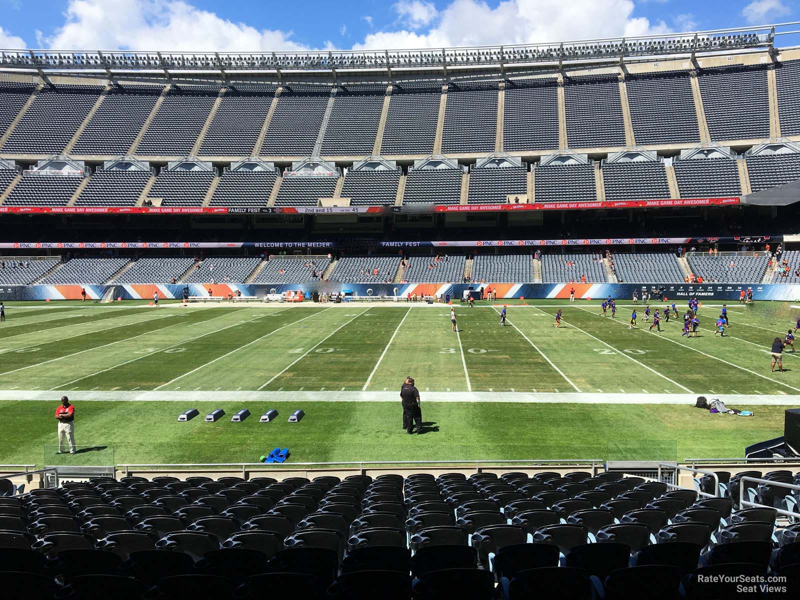 section 107, row 14 seat view  for football - soldier field