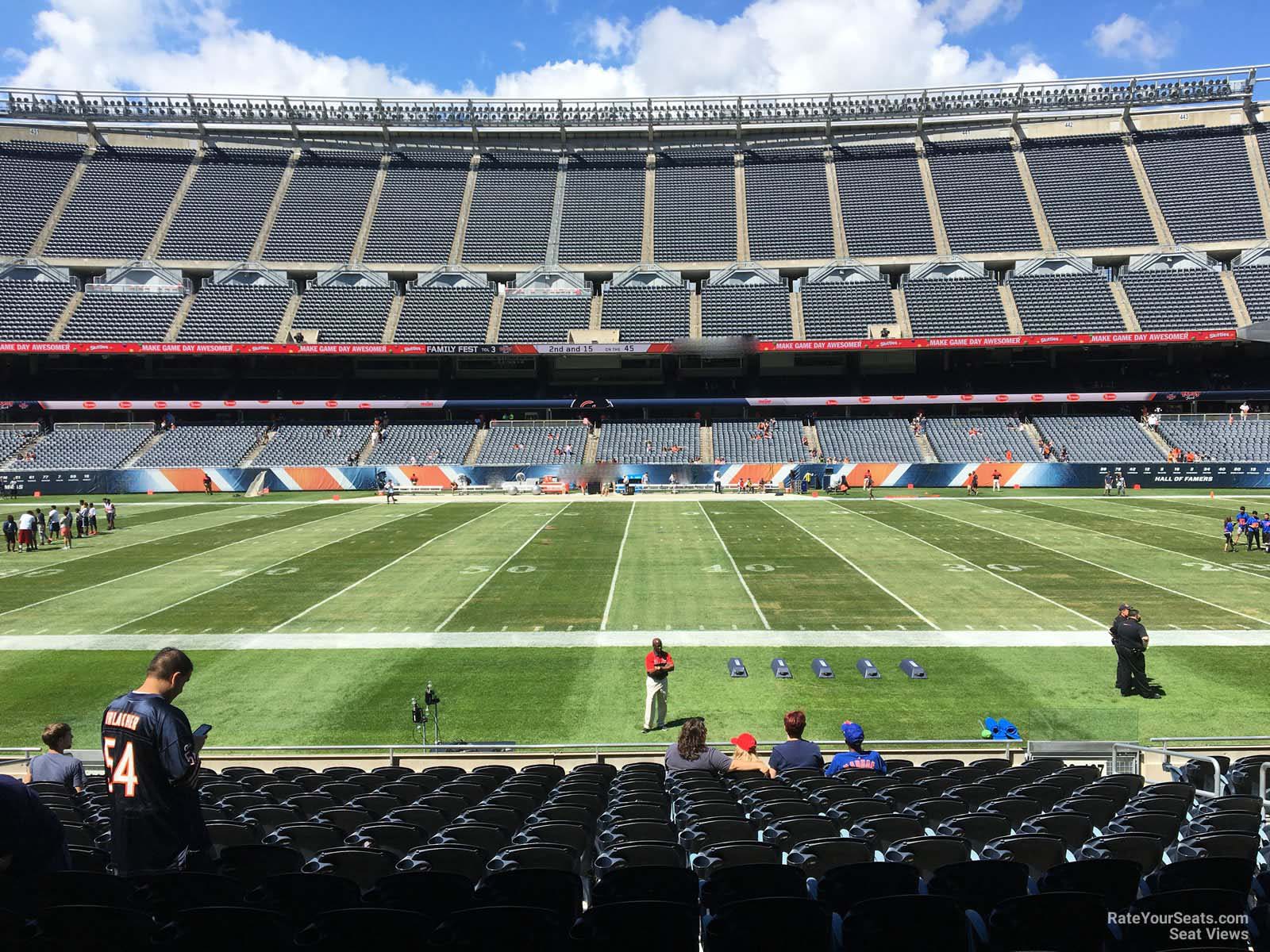 section 108, row 14 seat view  for football - soldier field