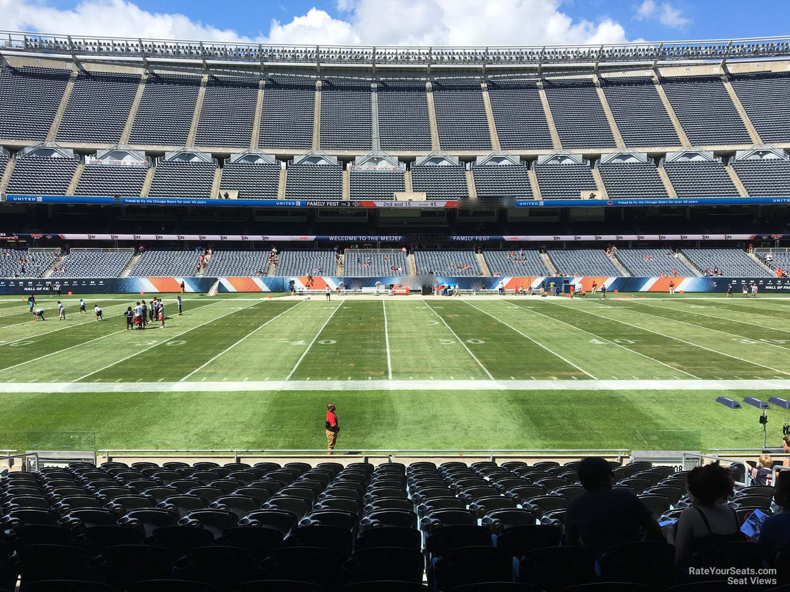 section 110, row 14 seat view  for football - soldier field