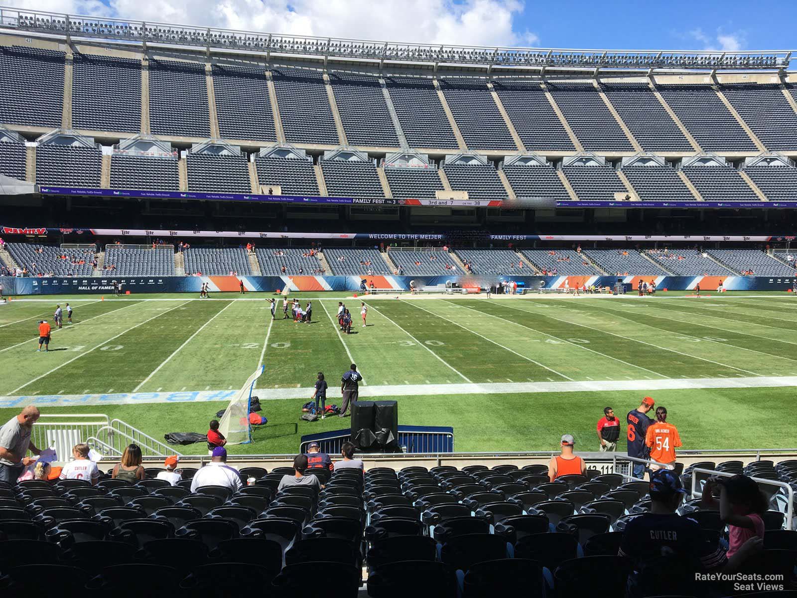 section 112, row 14 seat view  for football - soldier field