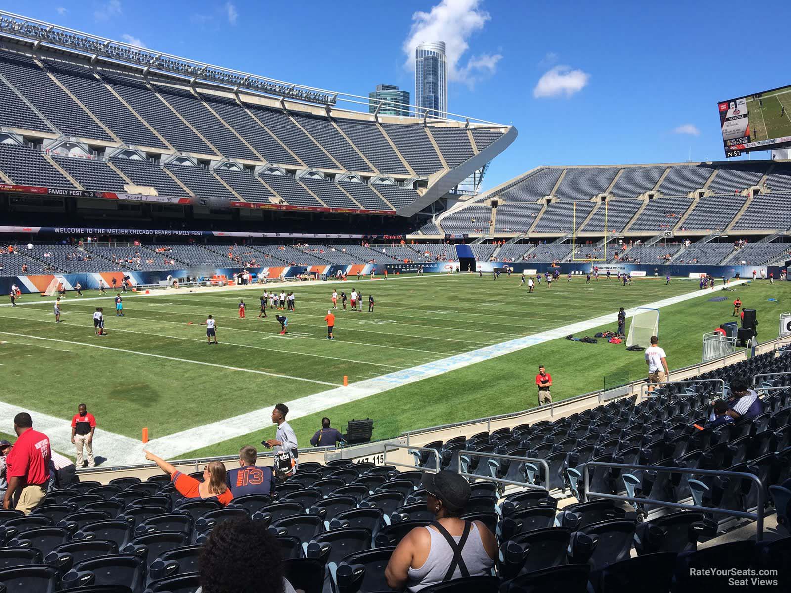 section 117, row 14 seat view  for football - soldier field