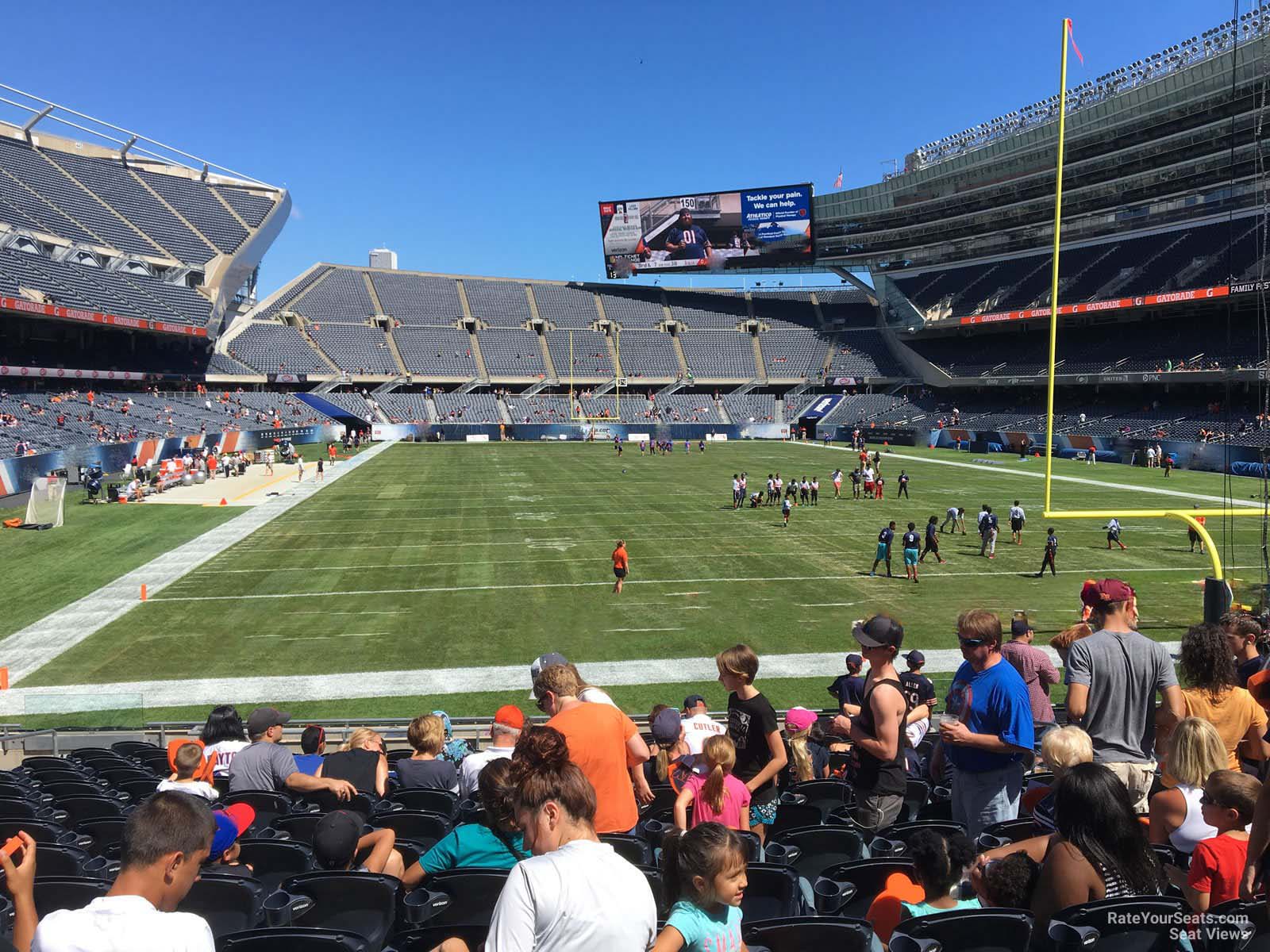 section 124, row 14 seat view  for football - soldier field