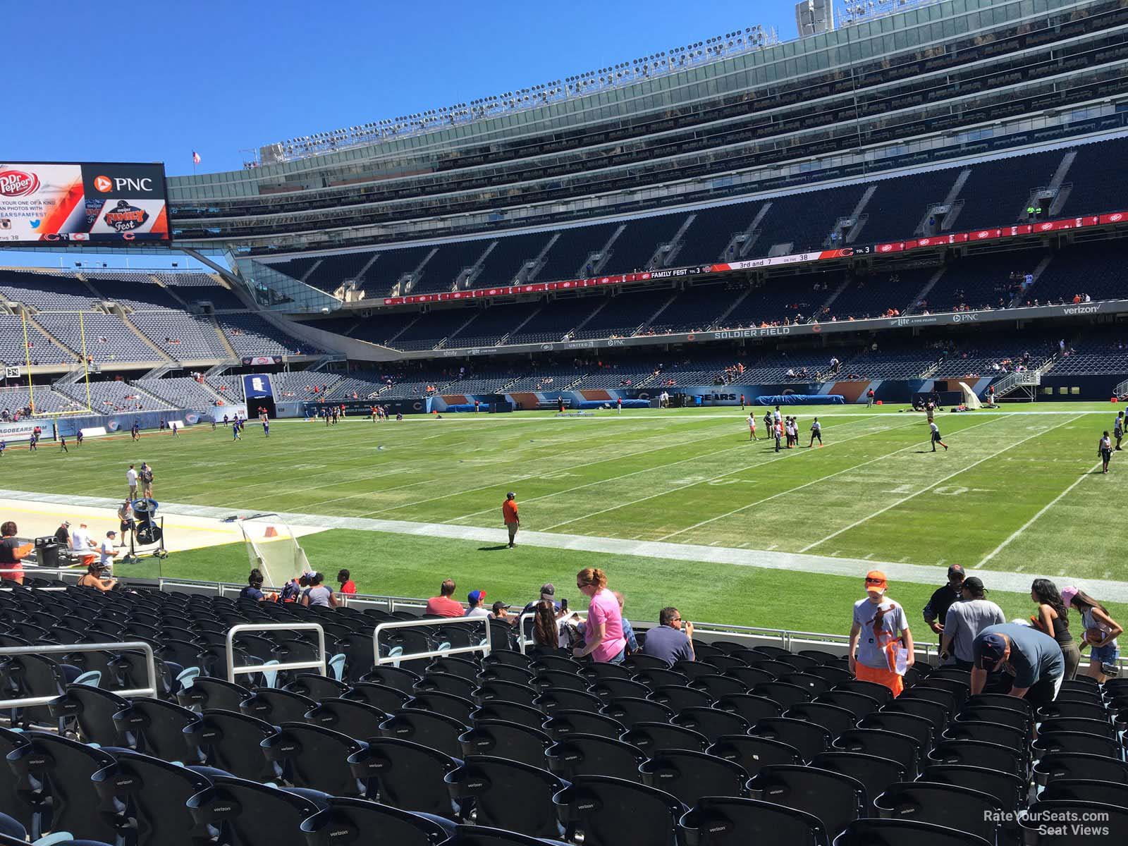 section 131, row 14 seat view  for football - soldier field