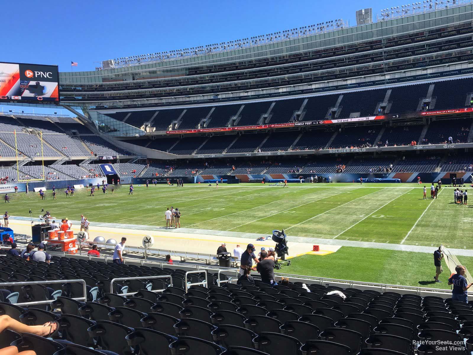 section 133, row 14 seat view  for football - soldier field
