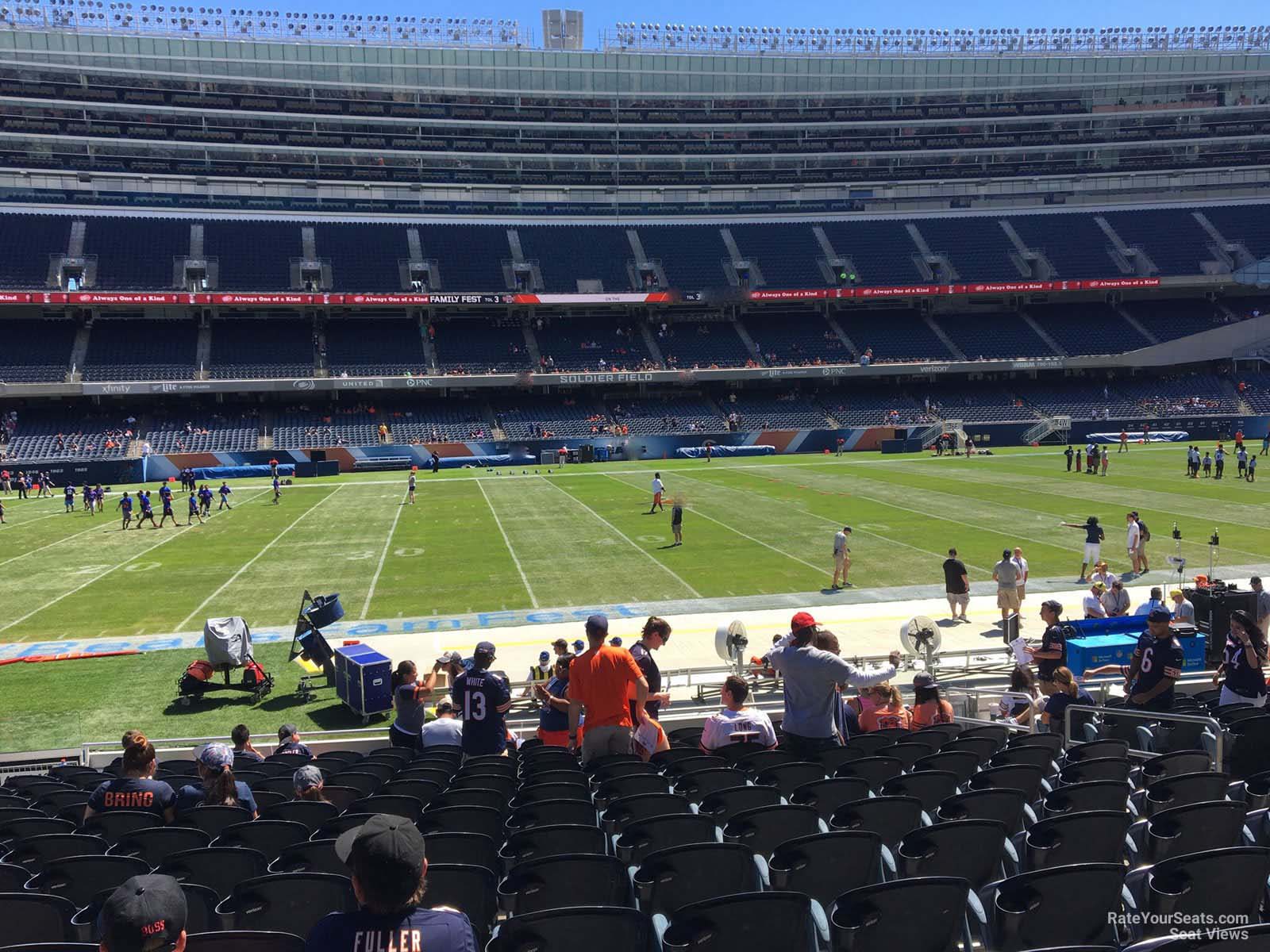 section 140, row 14 seat view  for football - soldier field