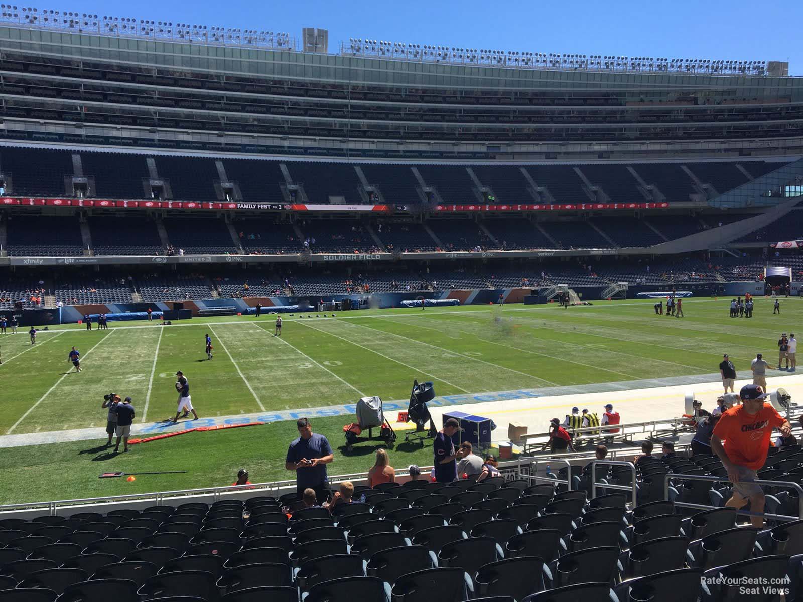 section 141, row 14 seat view  for football - soldier field
