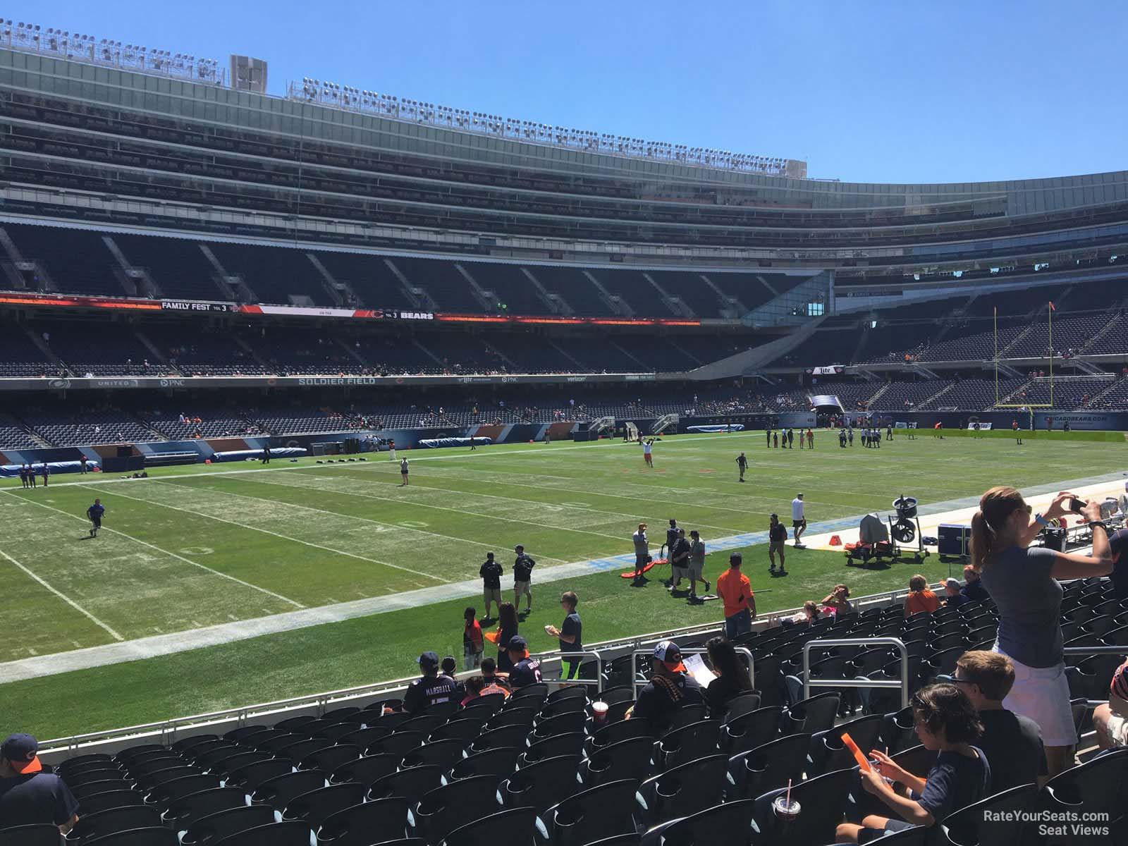 section 143, row 14 seat view  for football - soldier field