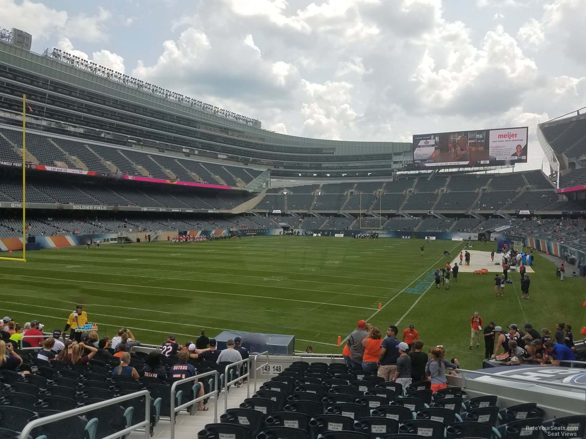 section 148, row 16 seat view  for football - soldier field
