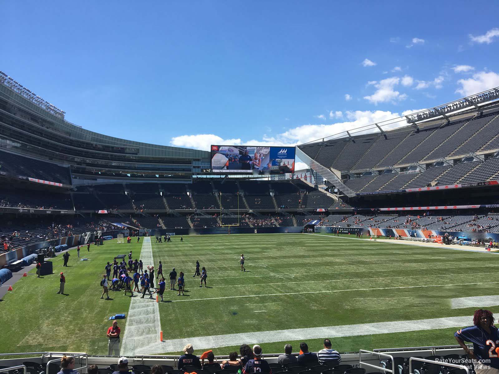 section 154, row 14 seat view  for football - soldier field