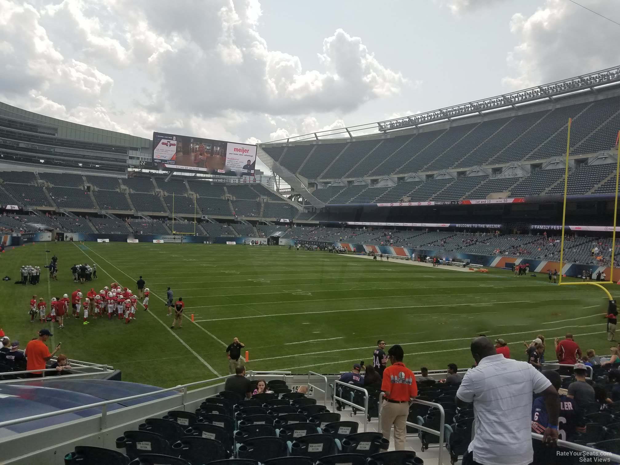 section 155, row 16 seat view  for football - soldier field