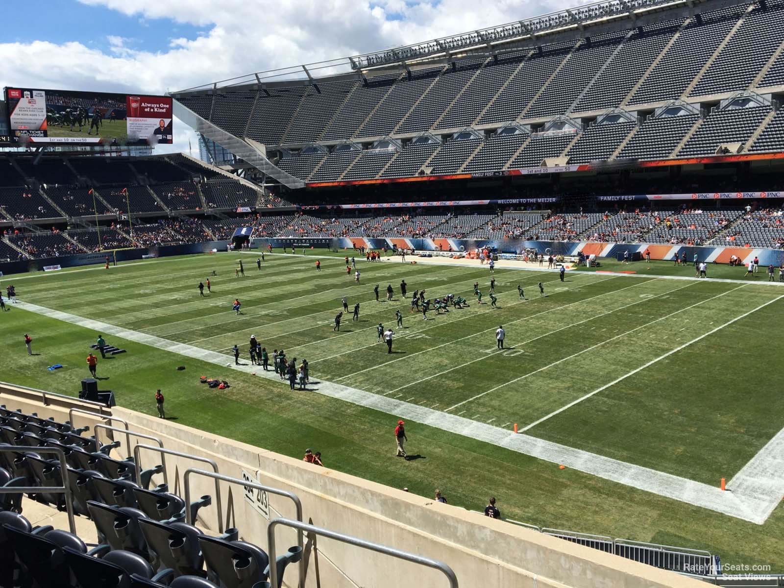 section 203, row 9 seat view  for football - soldier field
