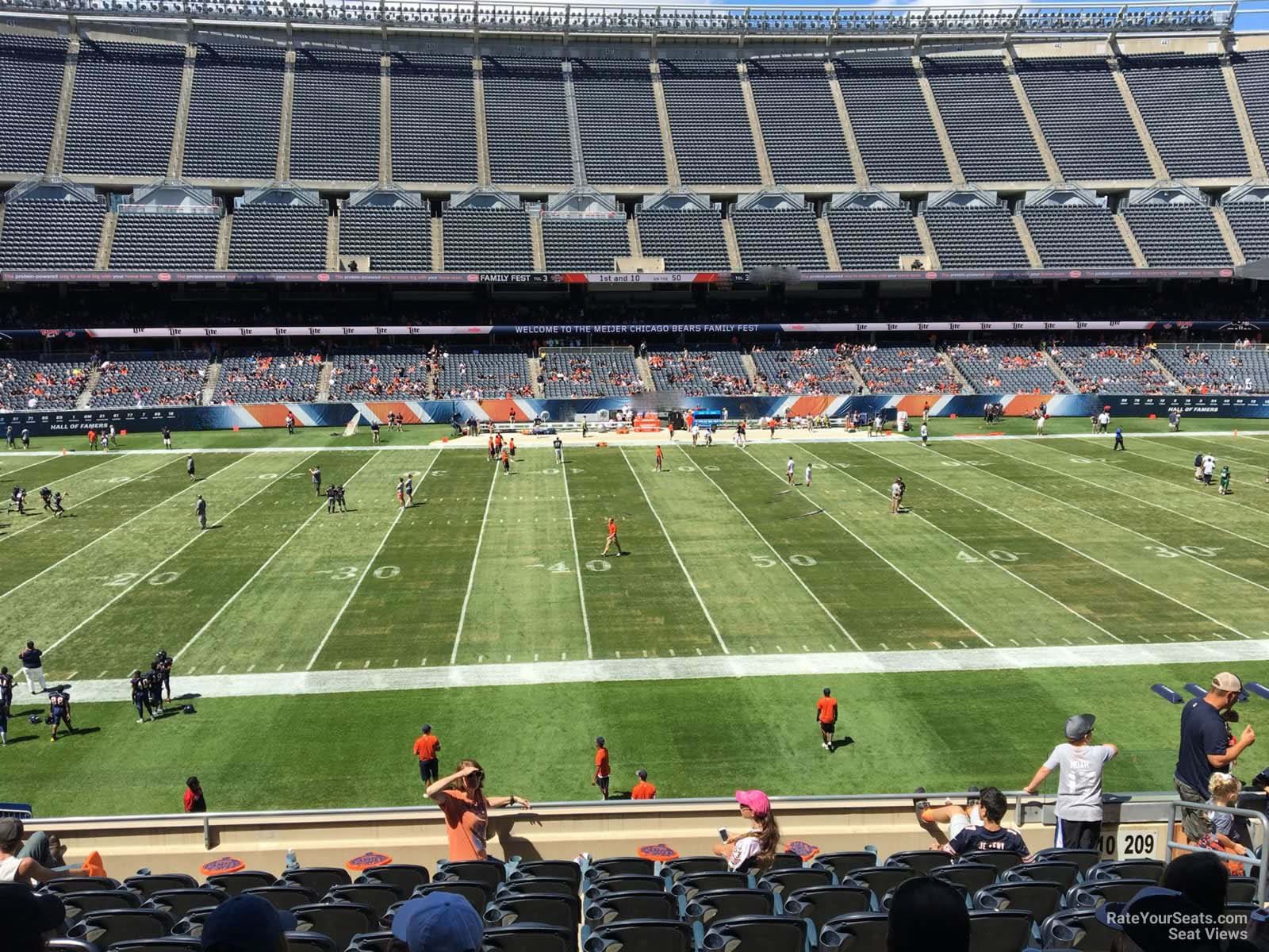 section 210, row 9 seat view  for football - soldier field