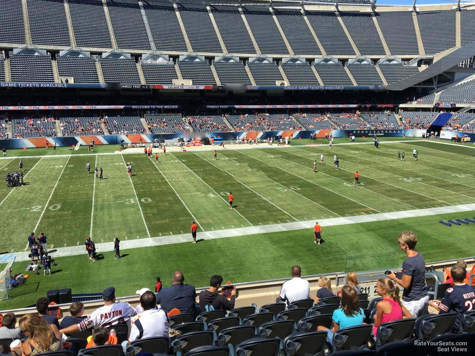 section 211, row 9 seat view  for football - soldier field
