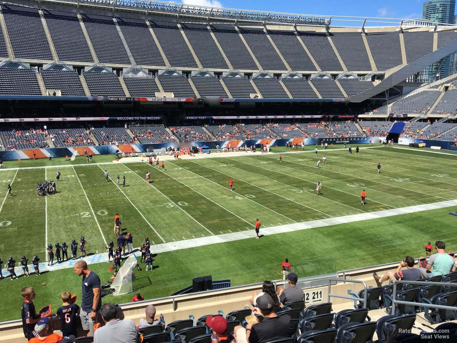 section 212, row 9 seat view  for football - soldier field