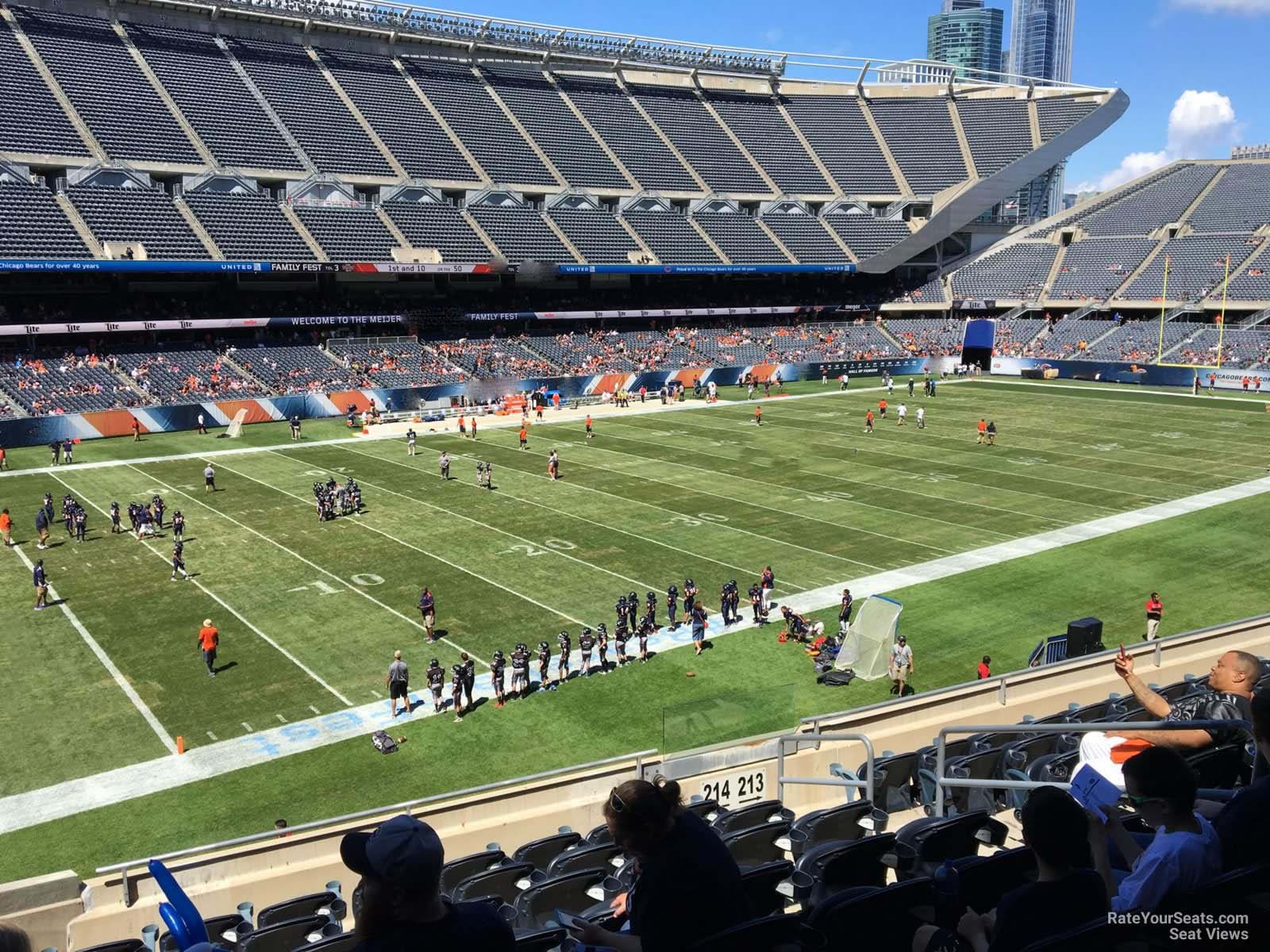 section 214, row 9 seat view  for football - soldier field