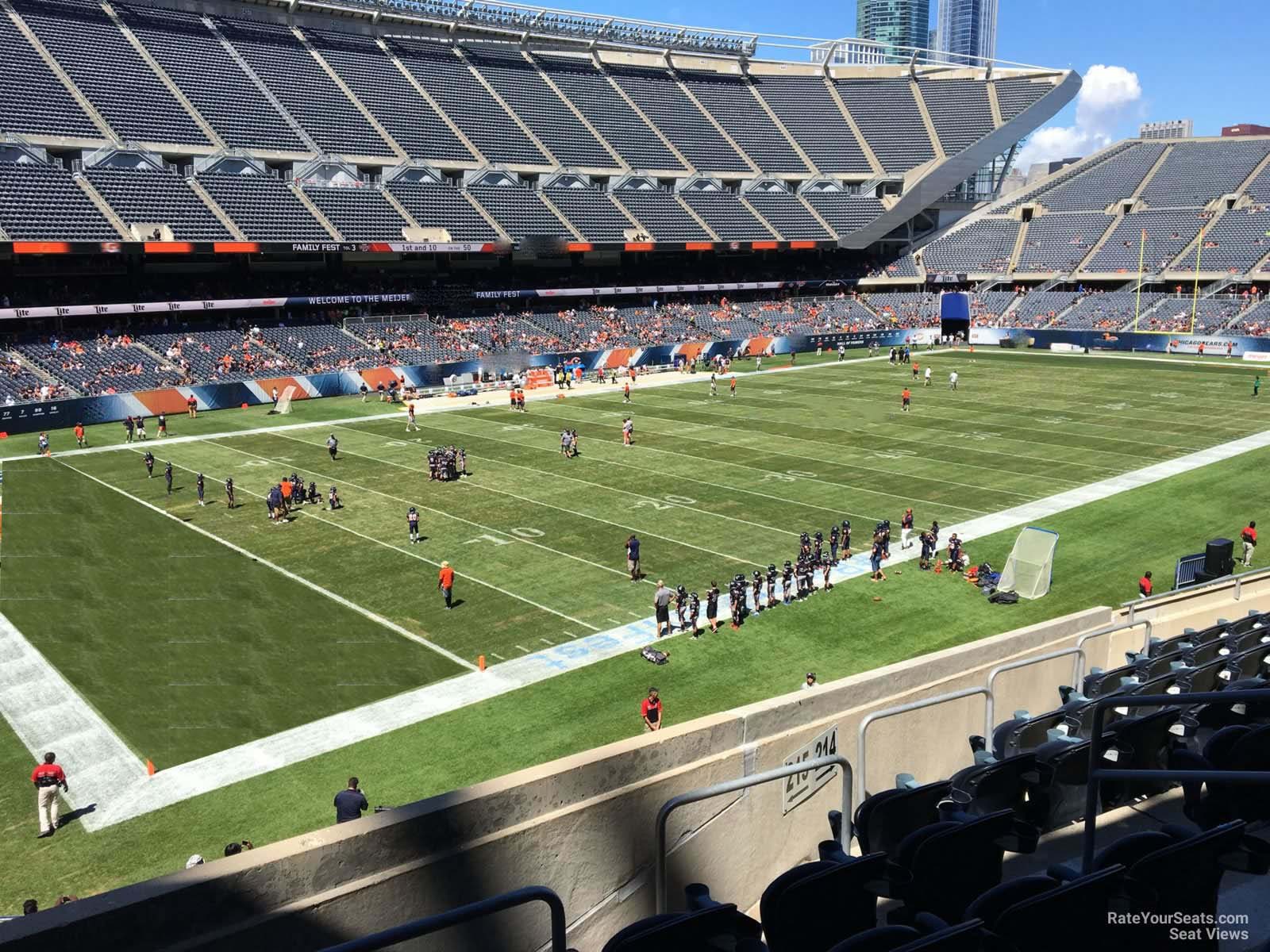 section 215, row 9 seat view  for football - soldier field