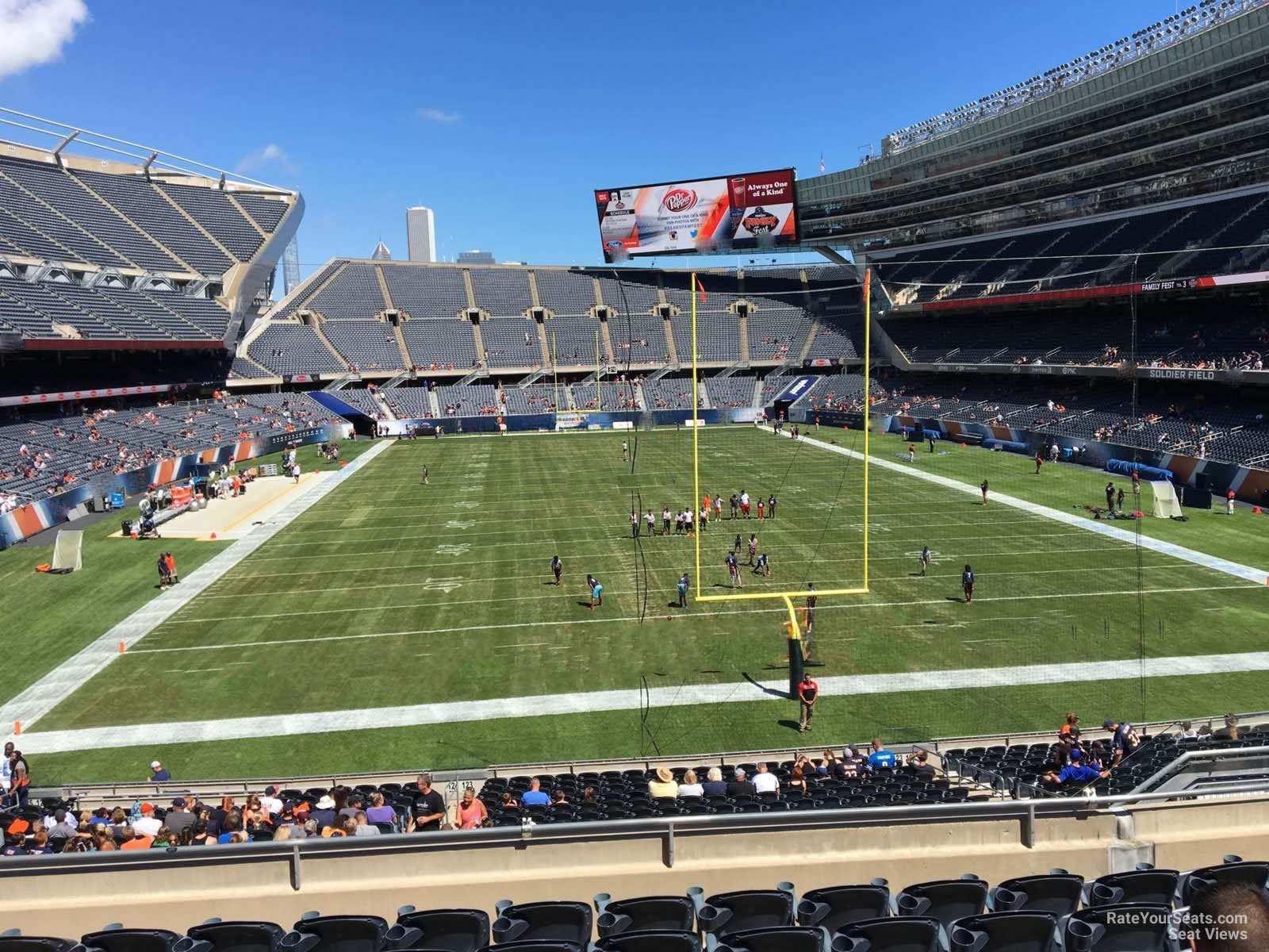 section 223, row 8 seat view  for football - soldier field