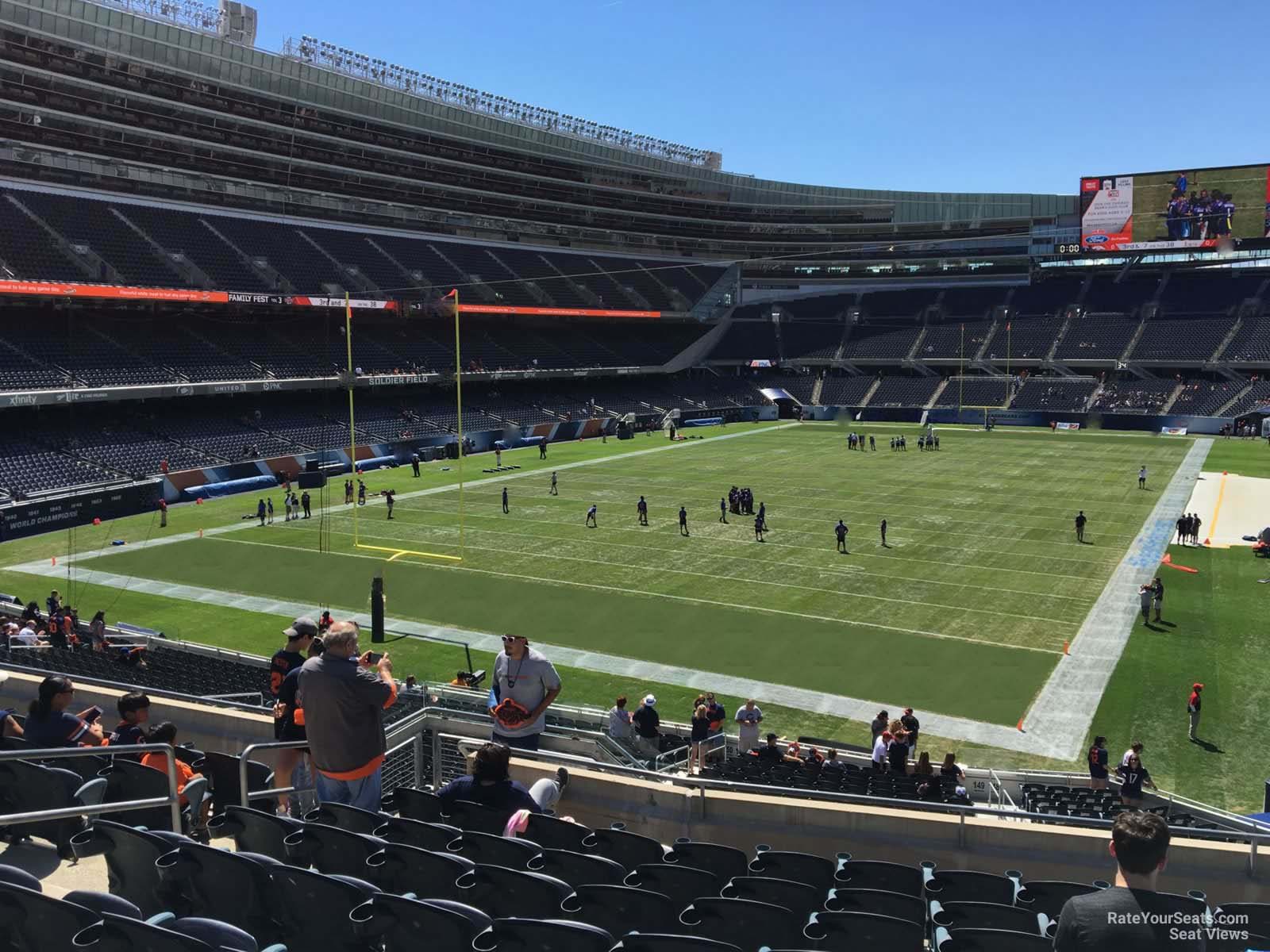 section 249, row 8 seat view  for football - soldier field