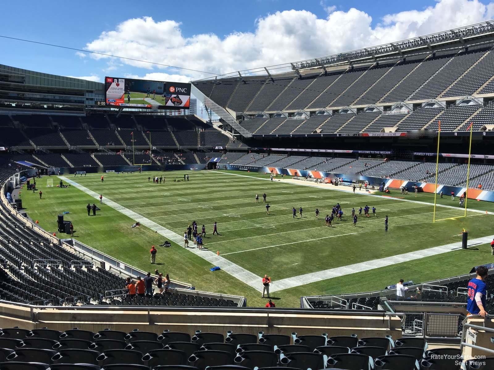 section 256, row 8 seat view  for football - soldier field