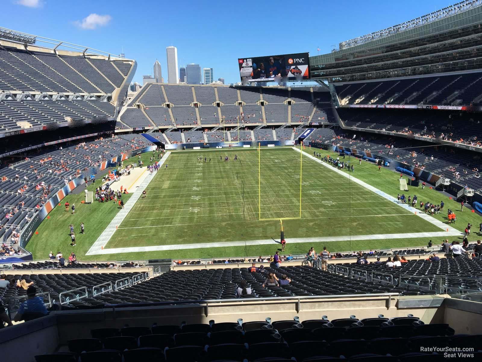 section 323, row 8 seat view  for football - soldier field