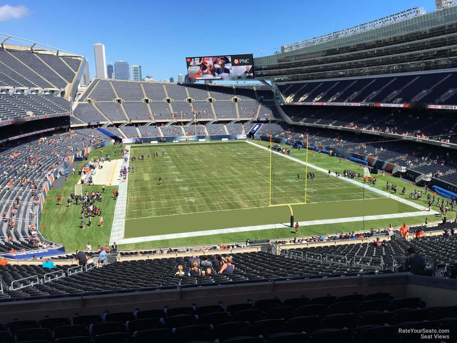 section 324, row 8 seat view  for football - soldier field