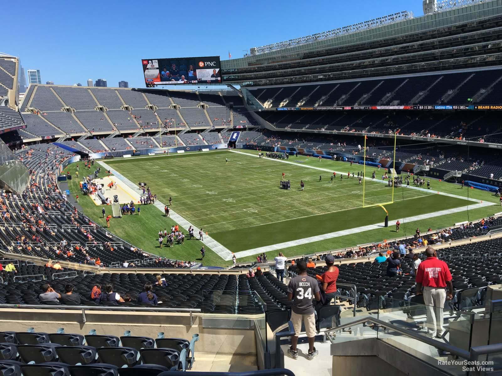 section 326, row 8 seat view  for football - soldier field