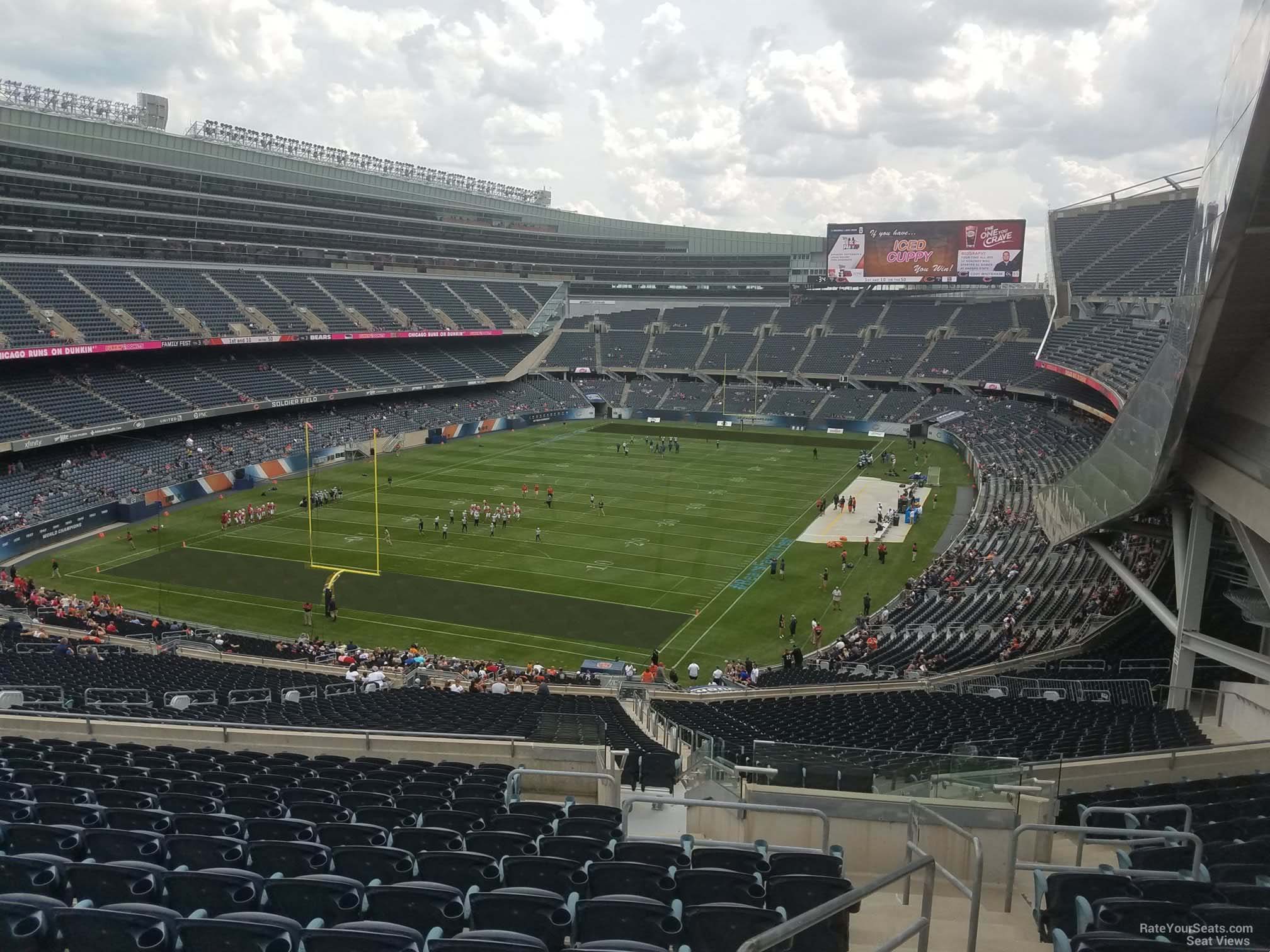 section 348, row 15 seat view  for football - soldier field