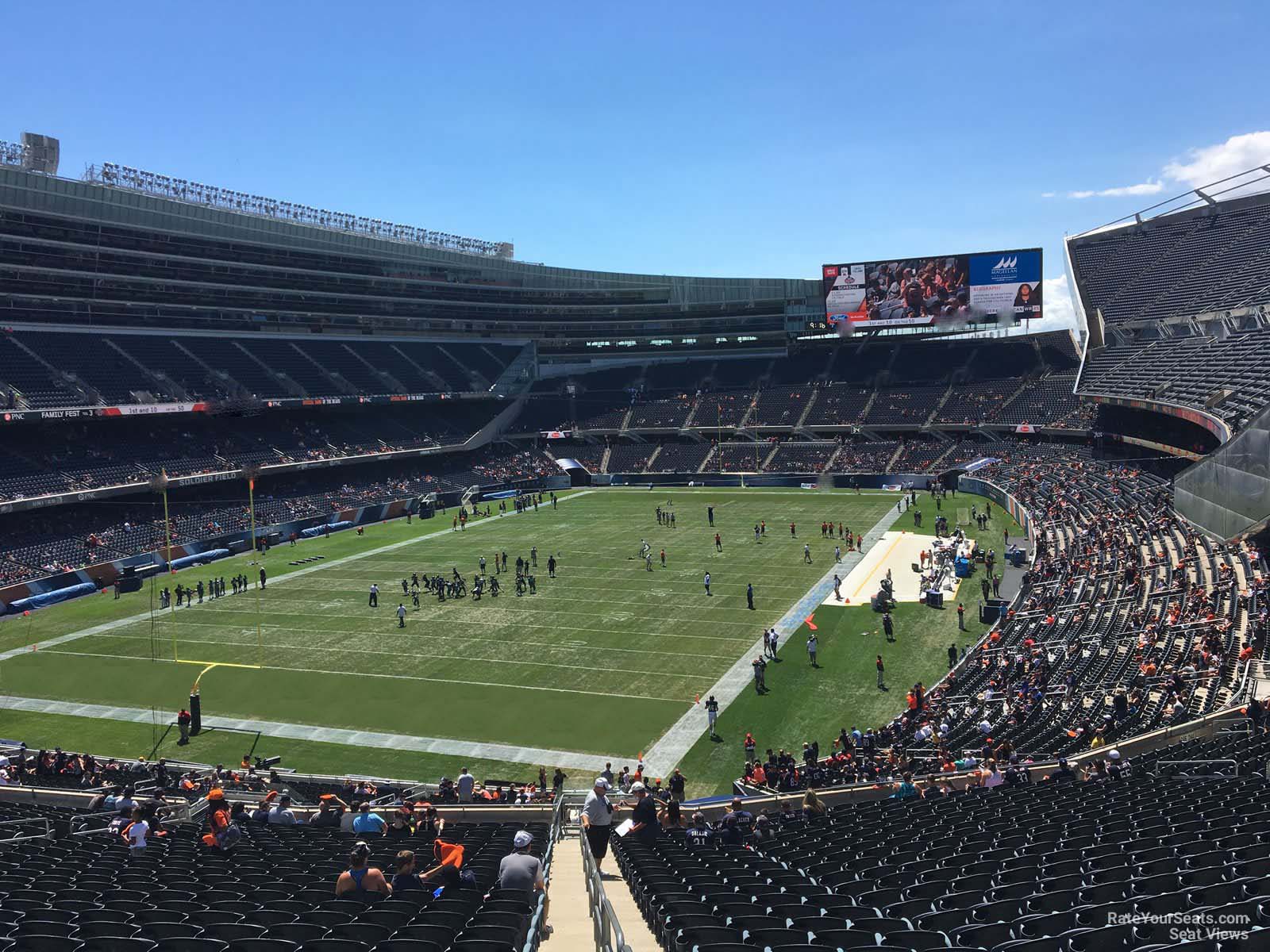 section 349, row 12 seat view  for football - soldier field