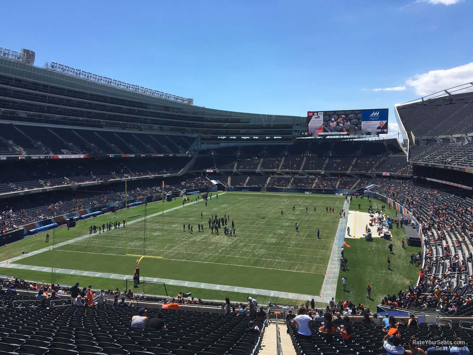 section 350, row 12 seat view  for football - soldier field