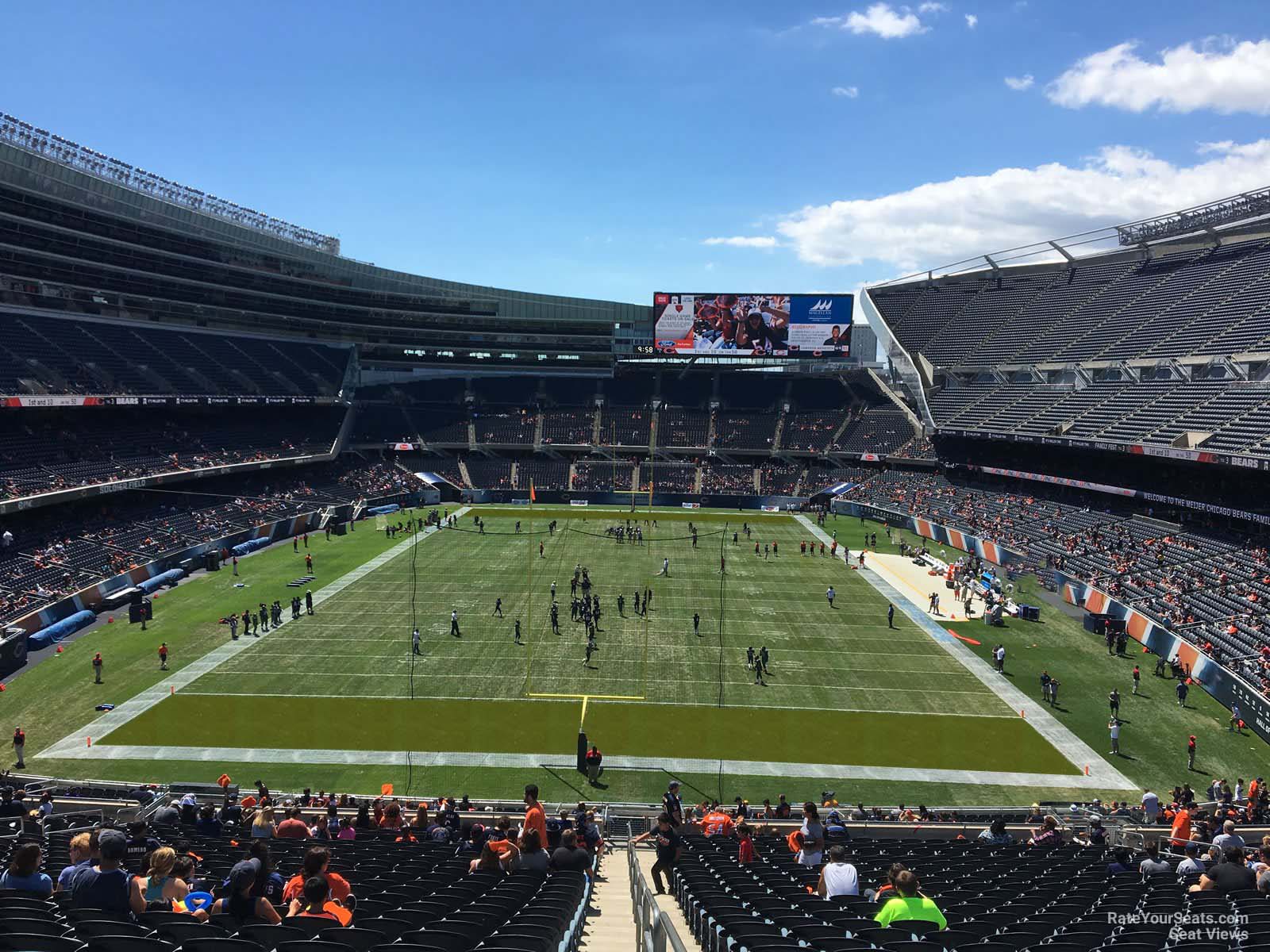 section 352, row 14 seat view  for football - soldier field