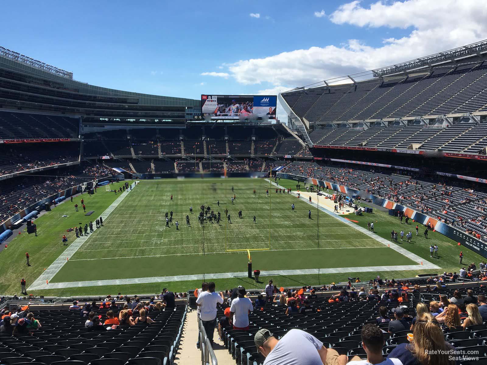 section 353, row 12 seat view  for football - soldier field
