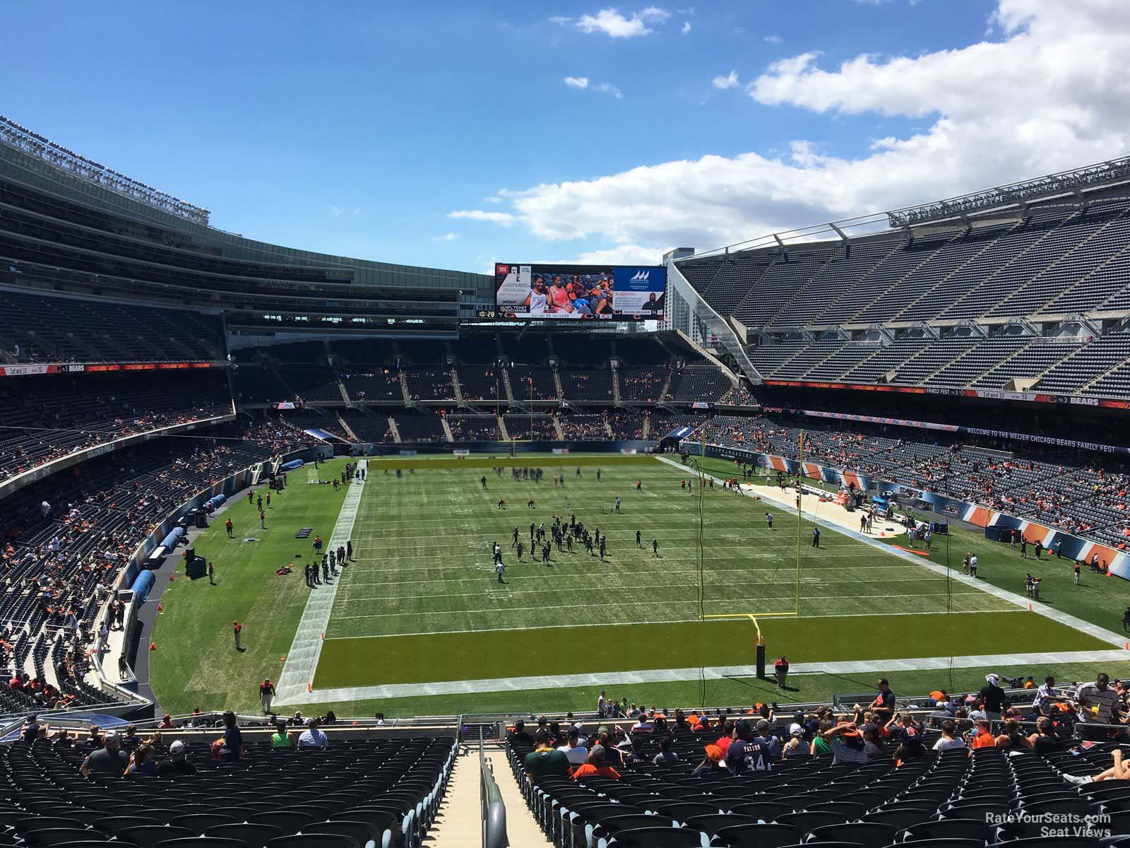 section 354, row 12 seat view  for football - soldier field