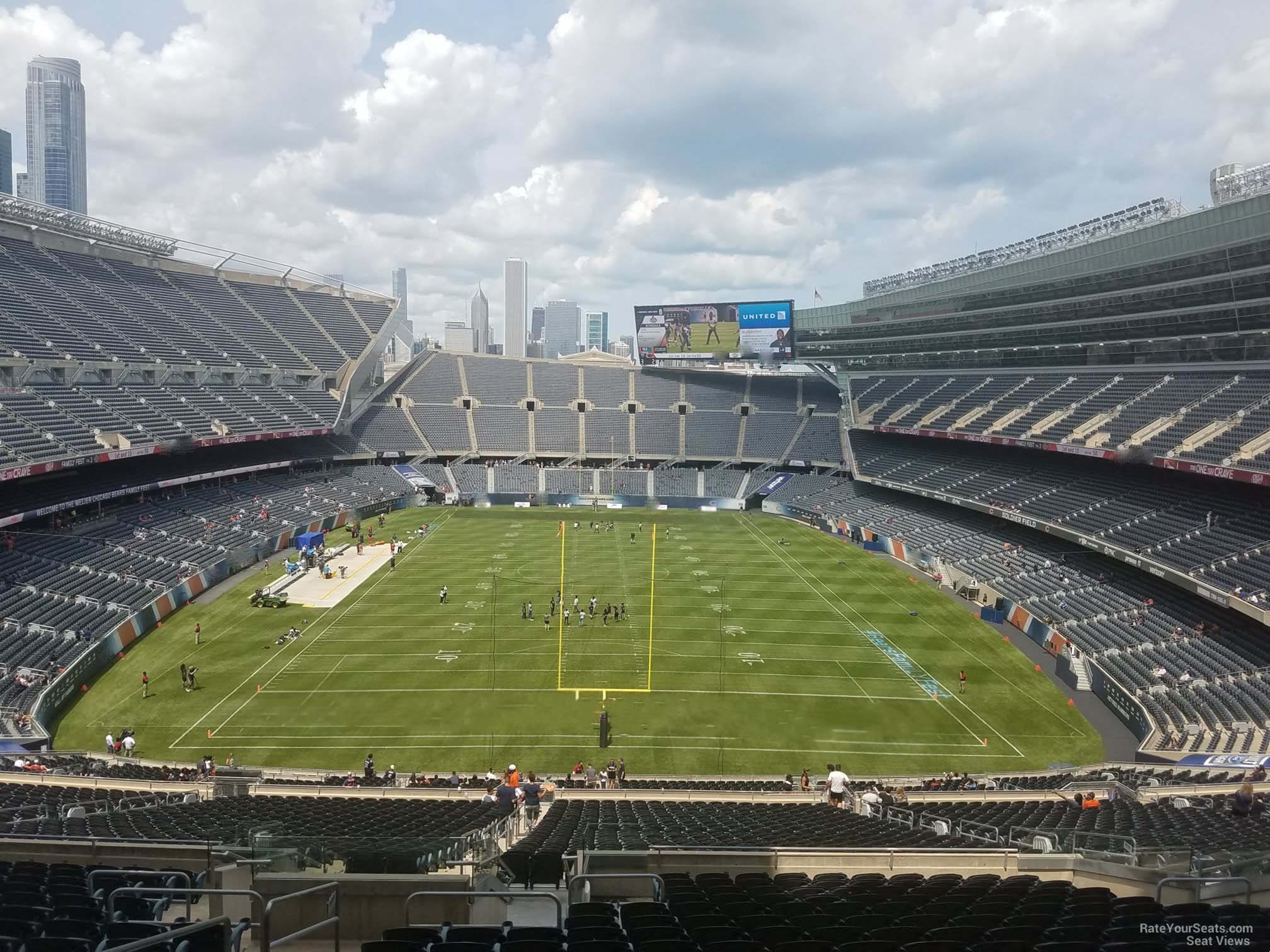 loft 422, row 2 seat view  for football - soldier field