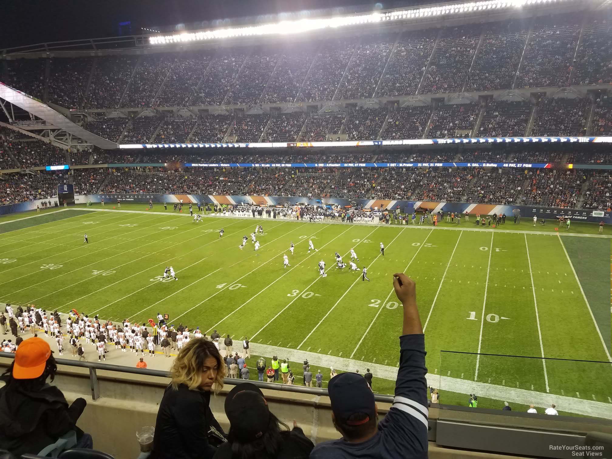 section 306, row 4 seat view  for football - soldier field
