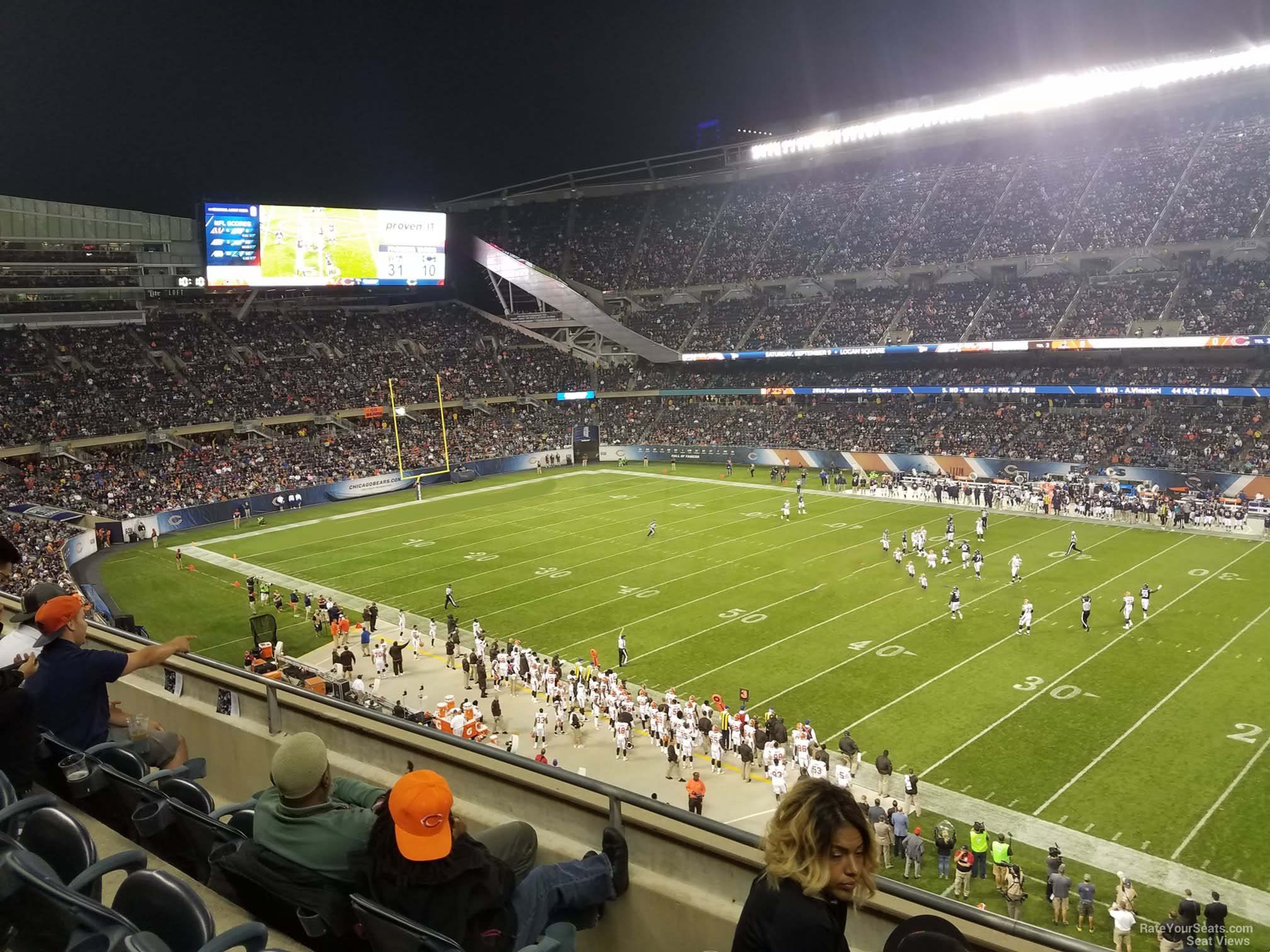 soldier field section 306 chicago bears rateyourseats com soldier field seating chart for bears games