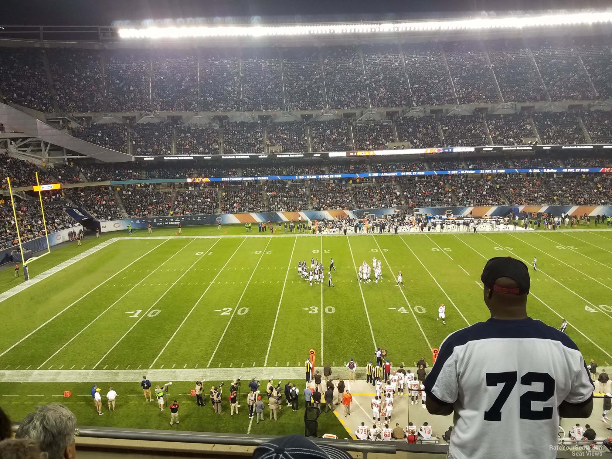 section 311, row 4 seat view  for football - soldier field