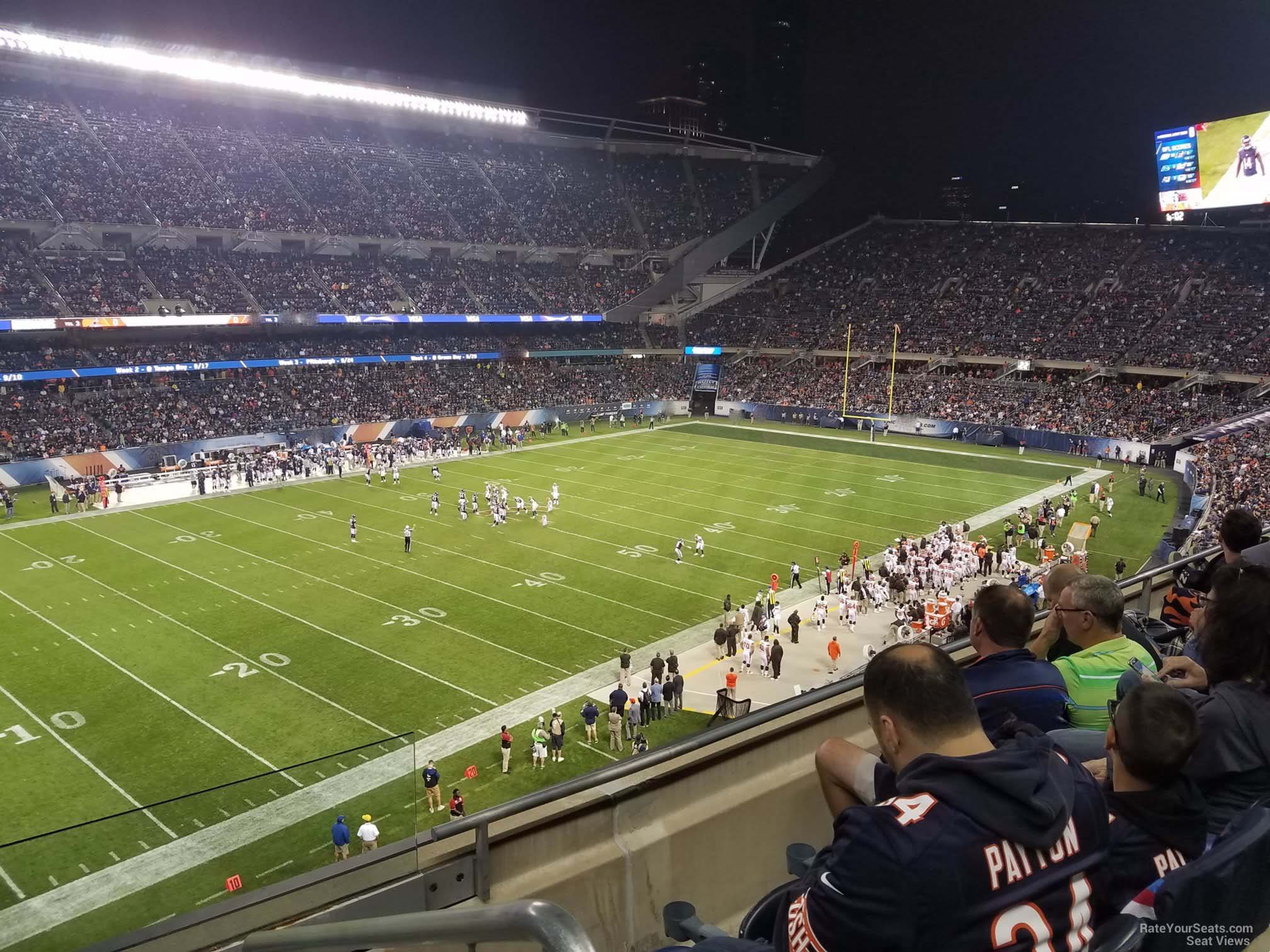 section 314, row 4 seat view  for football - soldier field
