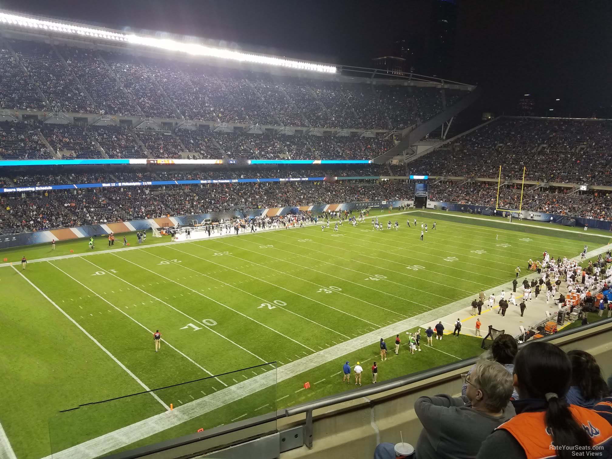 section 315, row 4 seat view  for football - soldier field