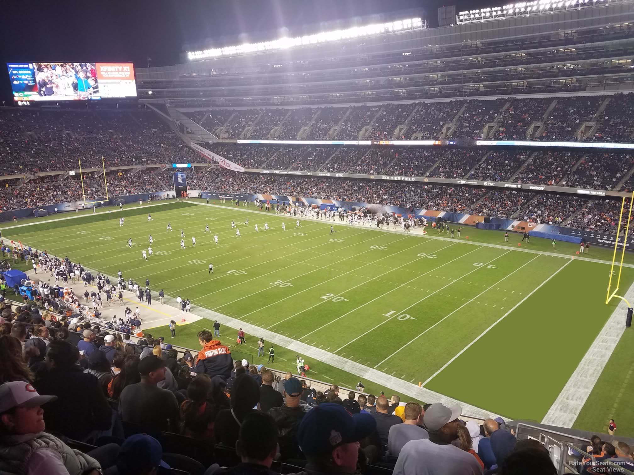 section 331, row 15 seat view  for football - soldier field